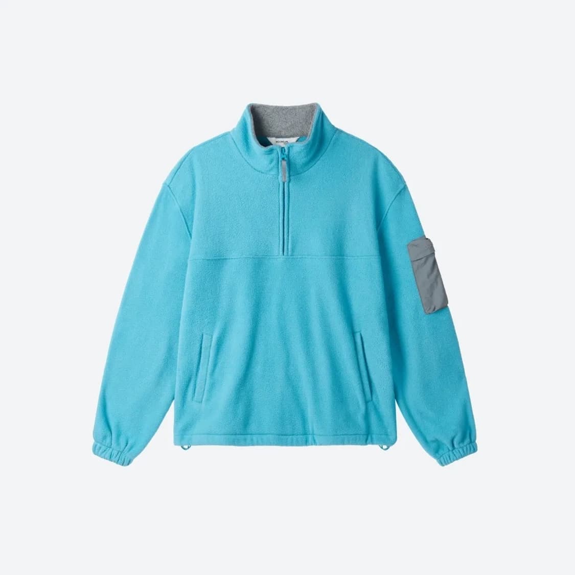 문선_MJ콜라보 하프집업 플리스(블루) 상품이미지4