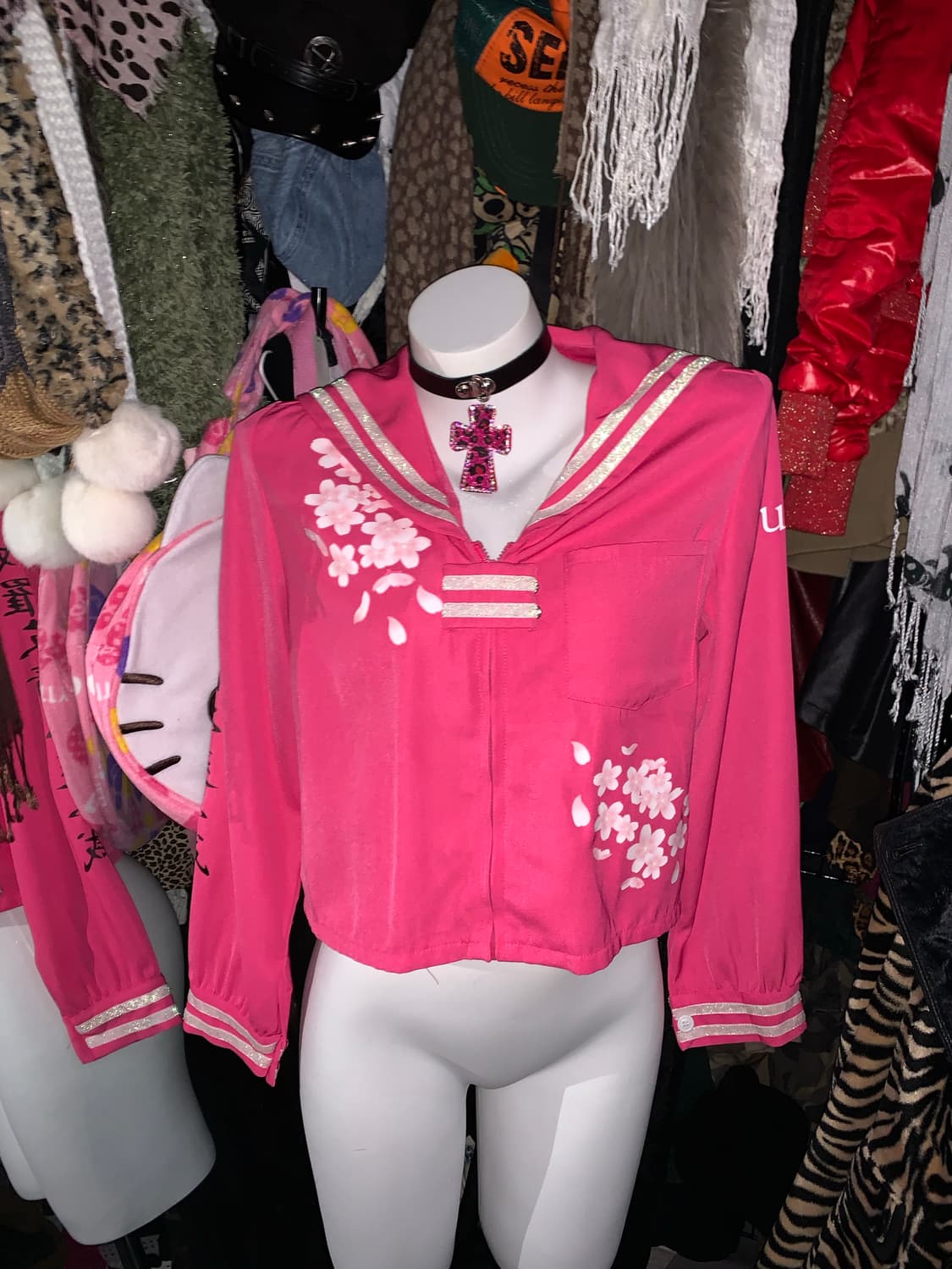 키치 갸루 양키 핑크 세라탑 상품이미지1