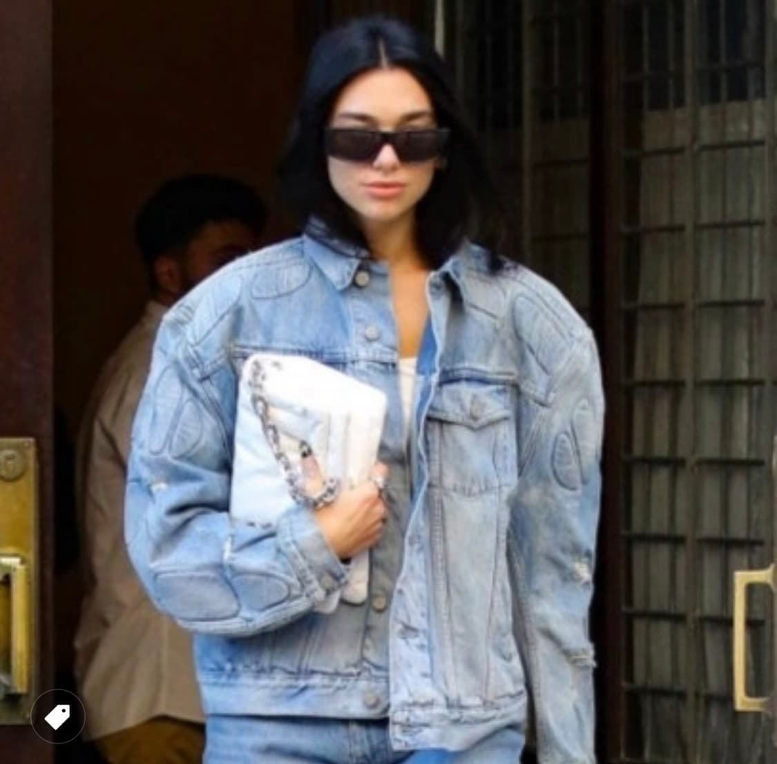 이지갭 발렌시아가 패디드 데님 자켓 연청 usa L 상품이미지8