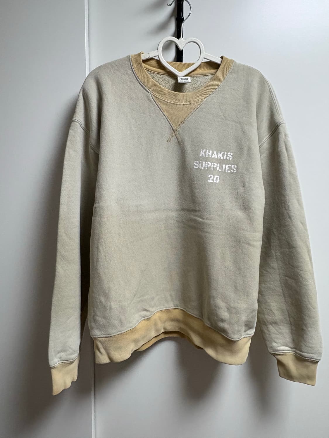 카키스 워싱 맨투맨 상품이미지1