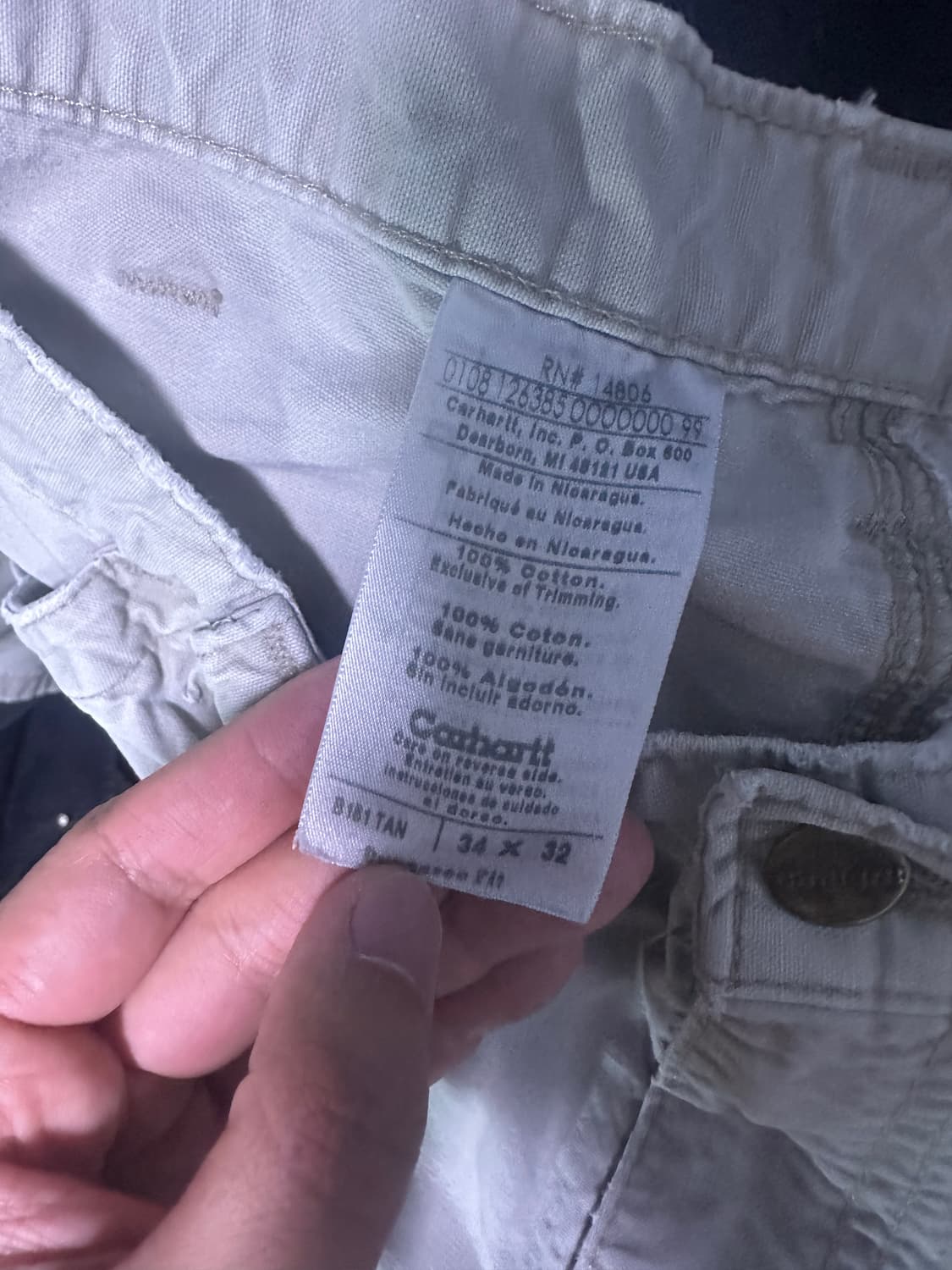 [34x32] 칼하트 B151 TAN 카펜터 팬츠 상품이미지5