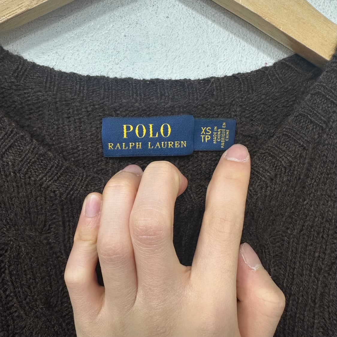 폴로 랄포로렌 꽈배기 니트 상품이미지3