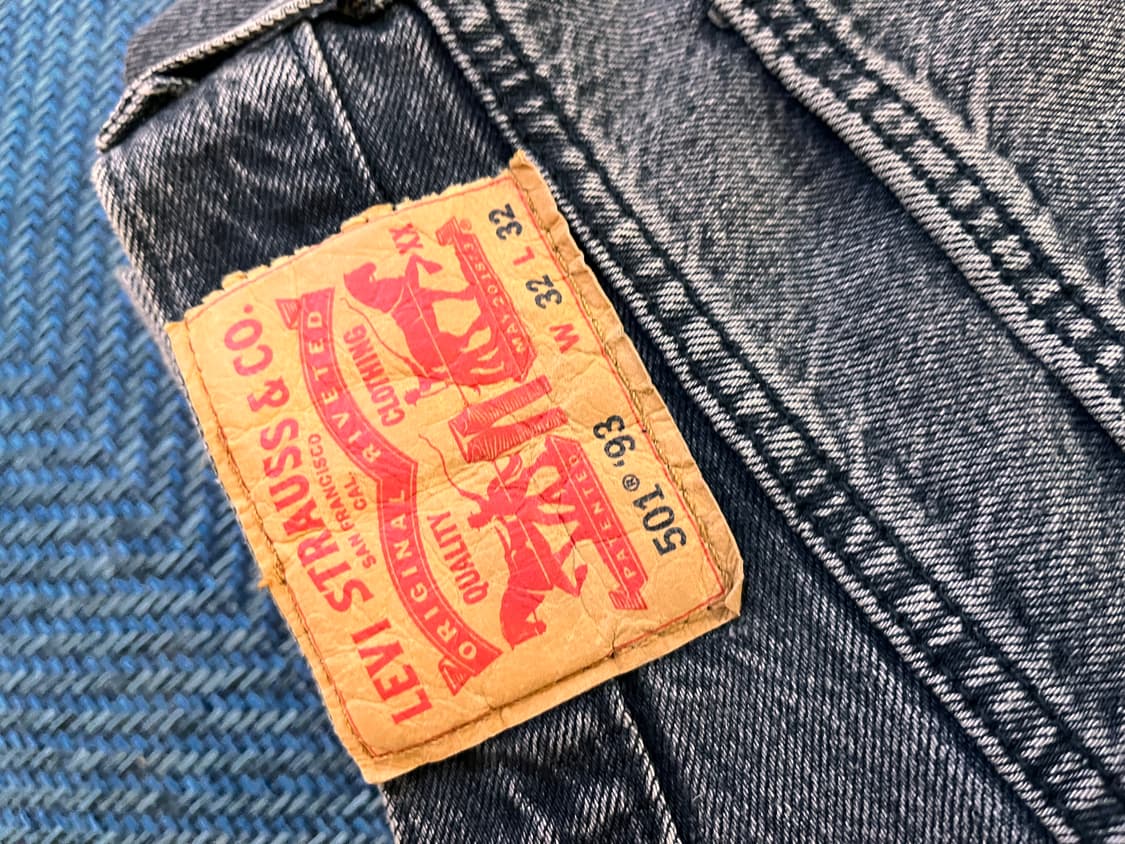 리바이스 501 흑청 32x32 상품이미지3