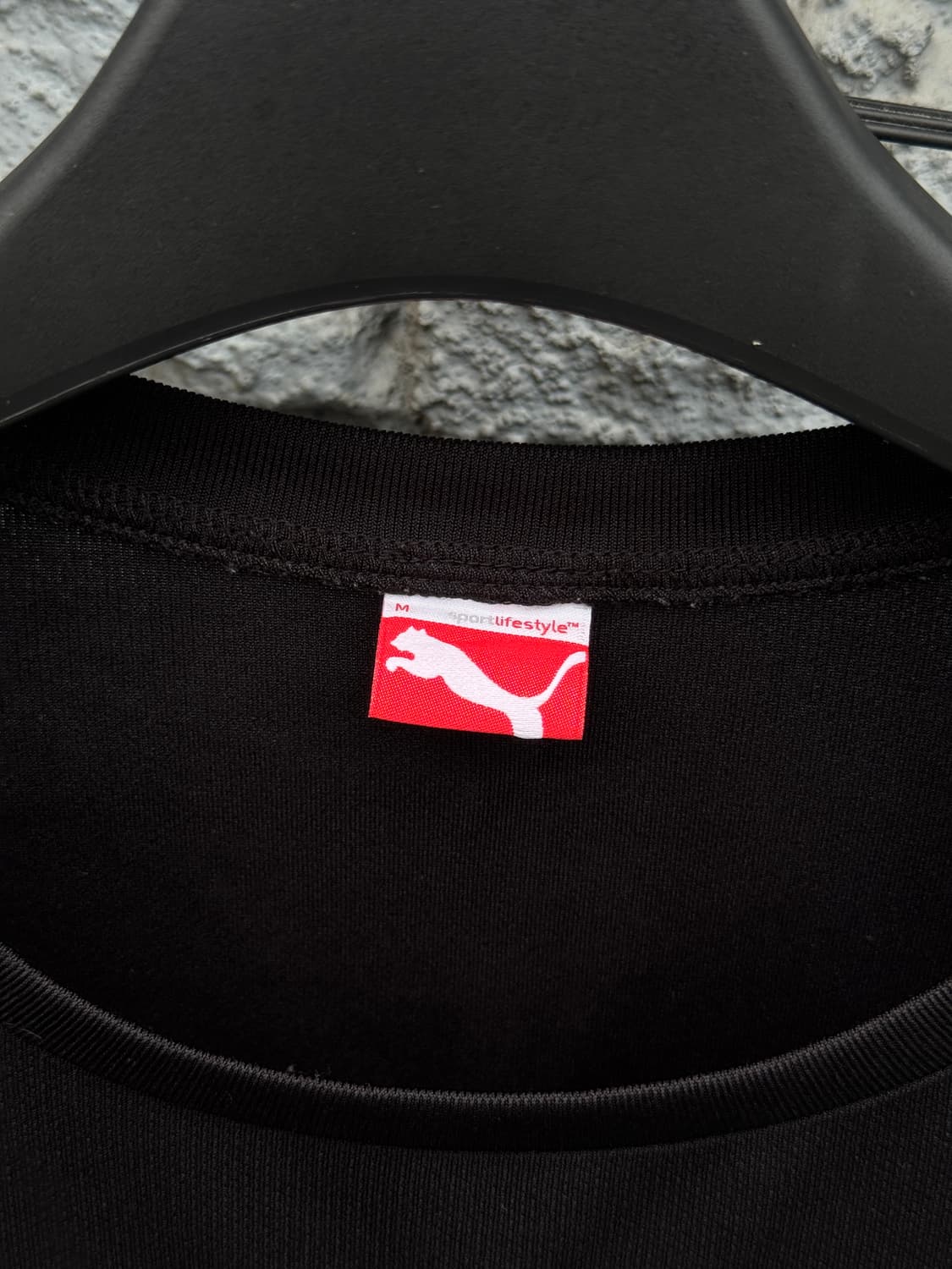 Puma 푸마 핑크 하트 로고 블랙 반팔티셔츠(m) 상품이미지2