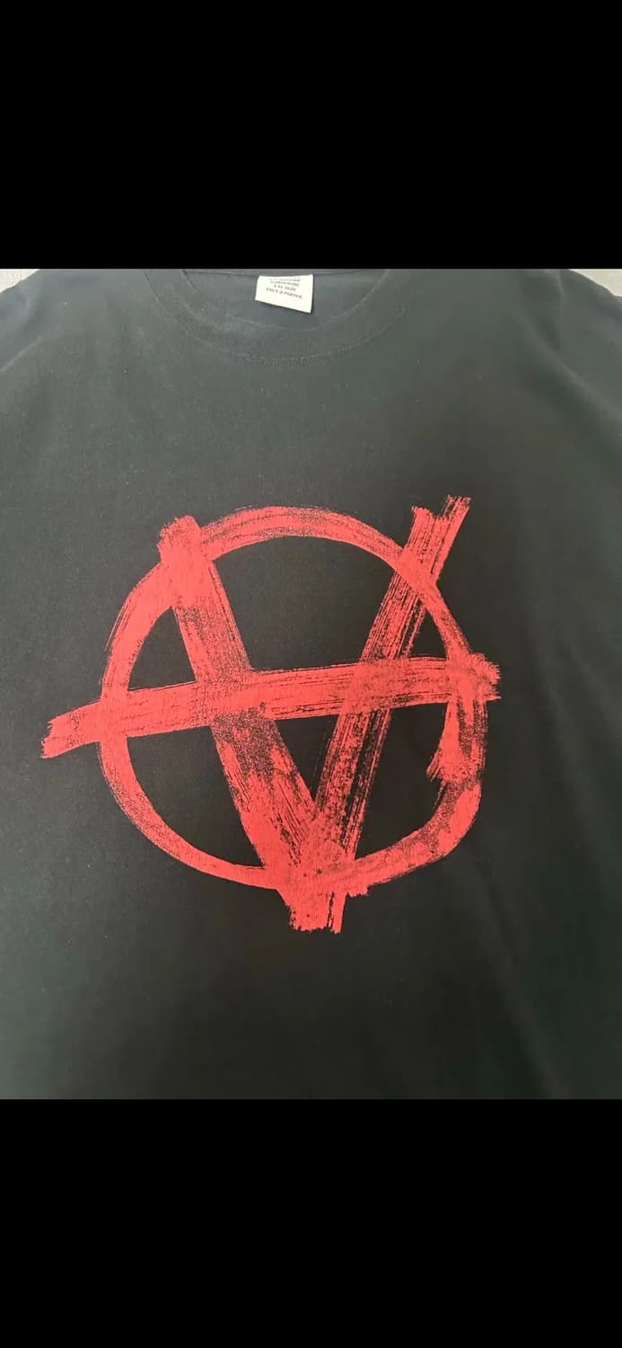 [XS] 베트멍 아나키 반팔 티셔츠 레드 상품이미지2