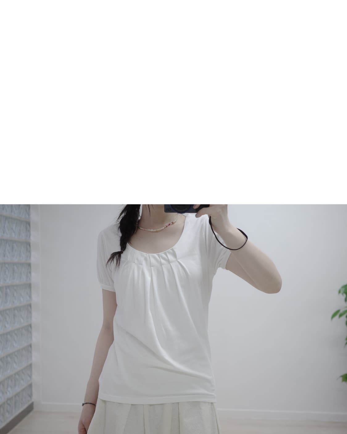  MiXT white cotton blouse 상품이미지3