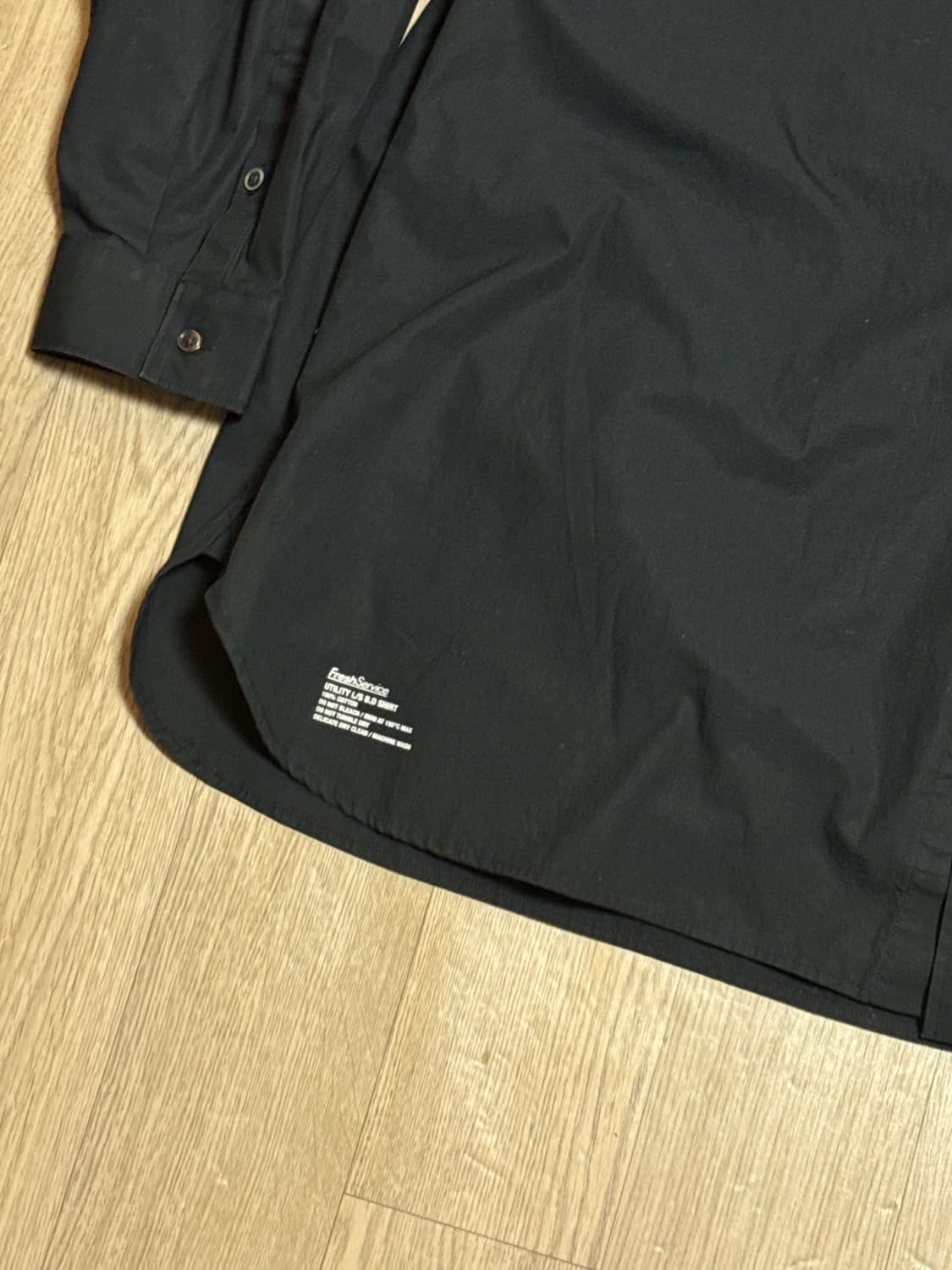 프레시서비스 유틸리티 버로우드 셔츠 블랙 상품이미지4