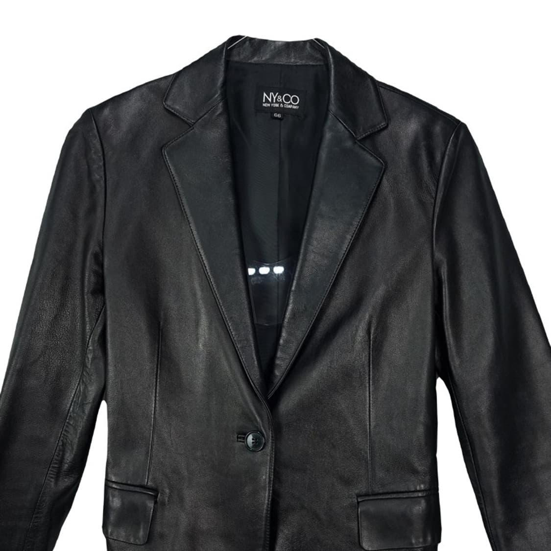 [빈티지] 리얼 램스킨 양가죽 레더 블레이저 자켓 블랙 M19070 상품이미지4