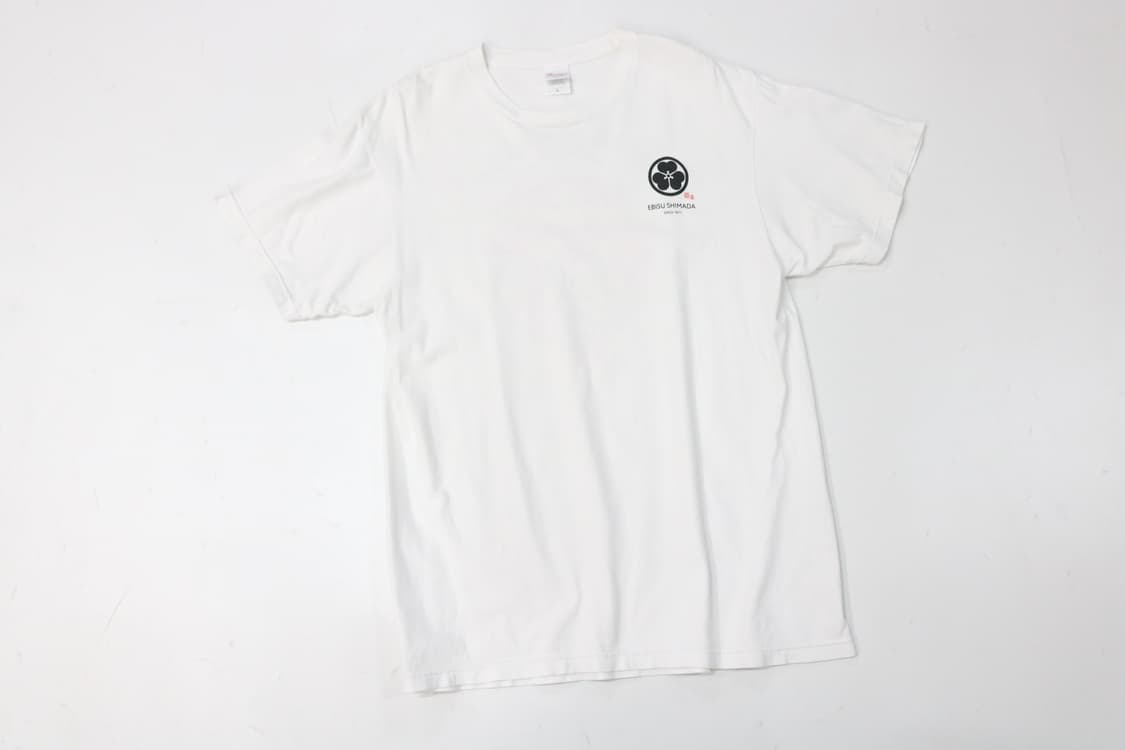EBISU SHIMADA 에비스 시마다 재팬 그래픽 화이트 반팔 티셔츠 상품이미지4