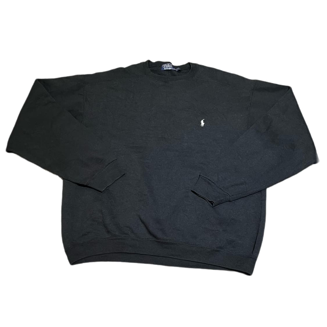 폴로 블랙 오버핏 맨투맨 상품이미지3