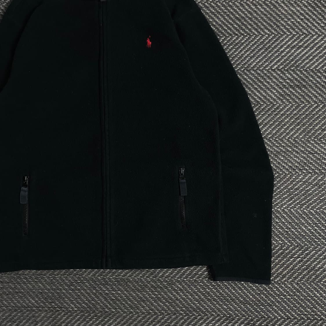 폴로 랄프로렌 포니 블랙 미니멀 후리스 자켓y 3427 상품이미지4