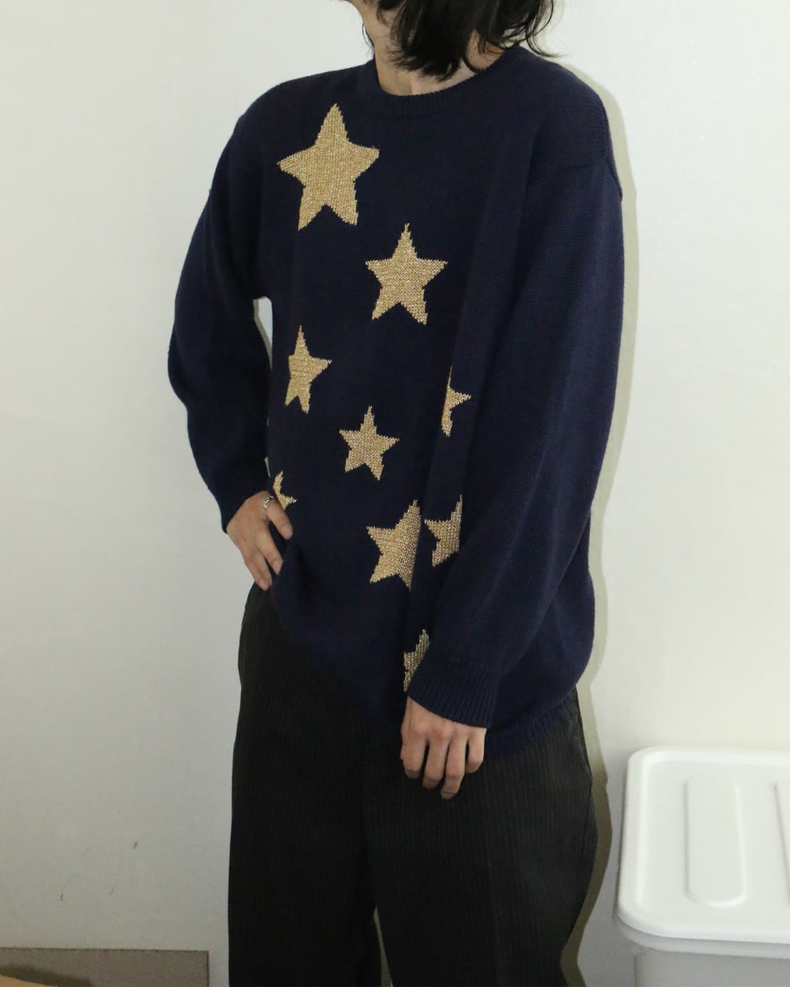 90s 빈티지 스타 패턴 니트 스웨터  상품이미지4