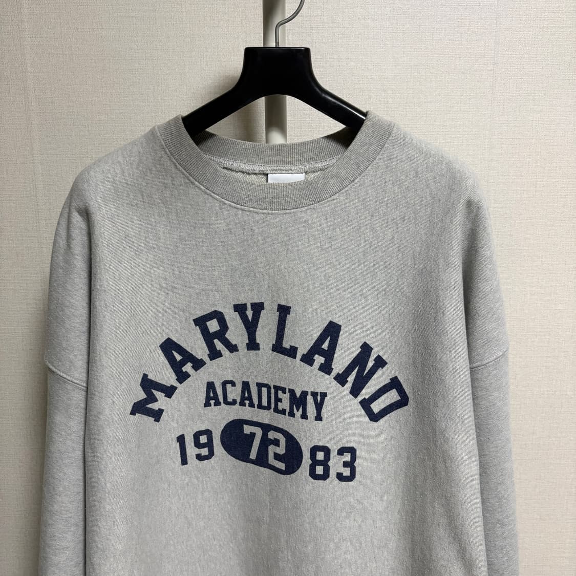 아웃스탠딩 메릴랜드 빈티지 프린트 맨투맨 스웻셔츠 / 그레이, L 상품이미지2