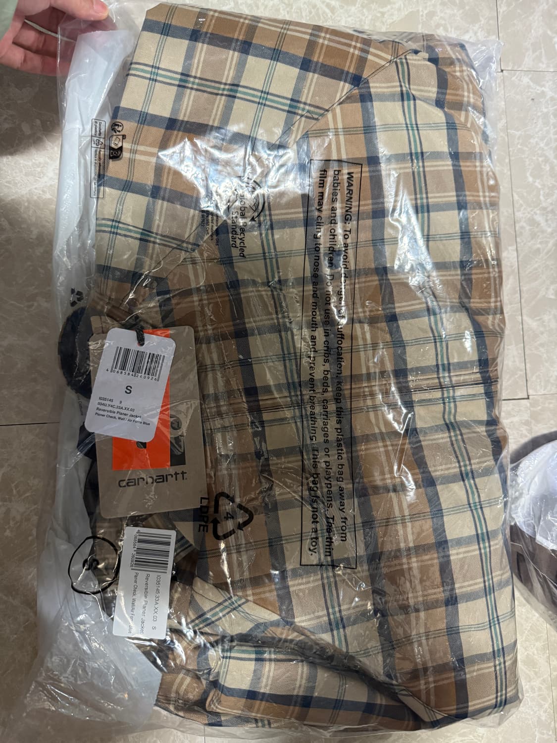 S사이즈 칼하트WIP 리버시블 플래너 자켓 상품이미지1