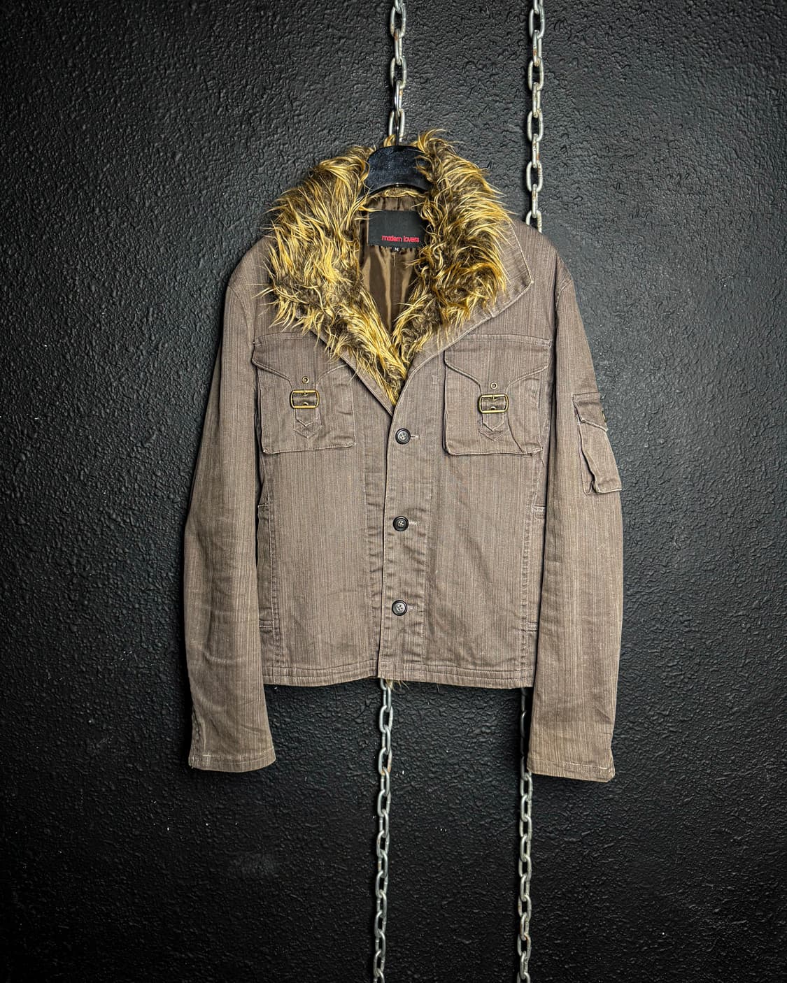 Fur Trim Military Jacket 상품이미지1