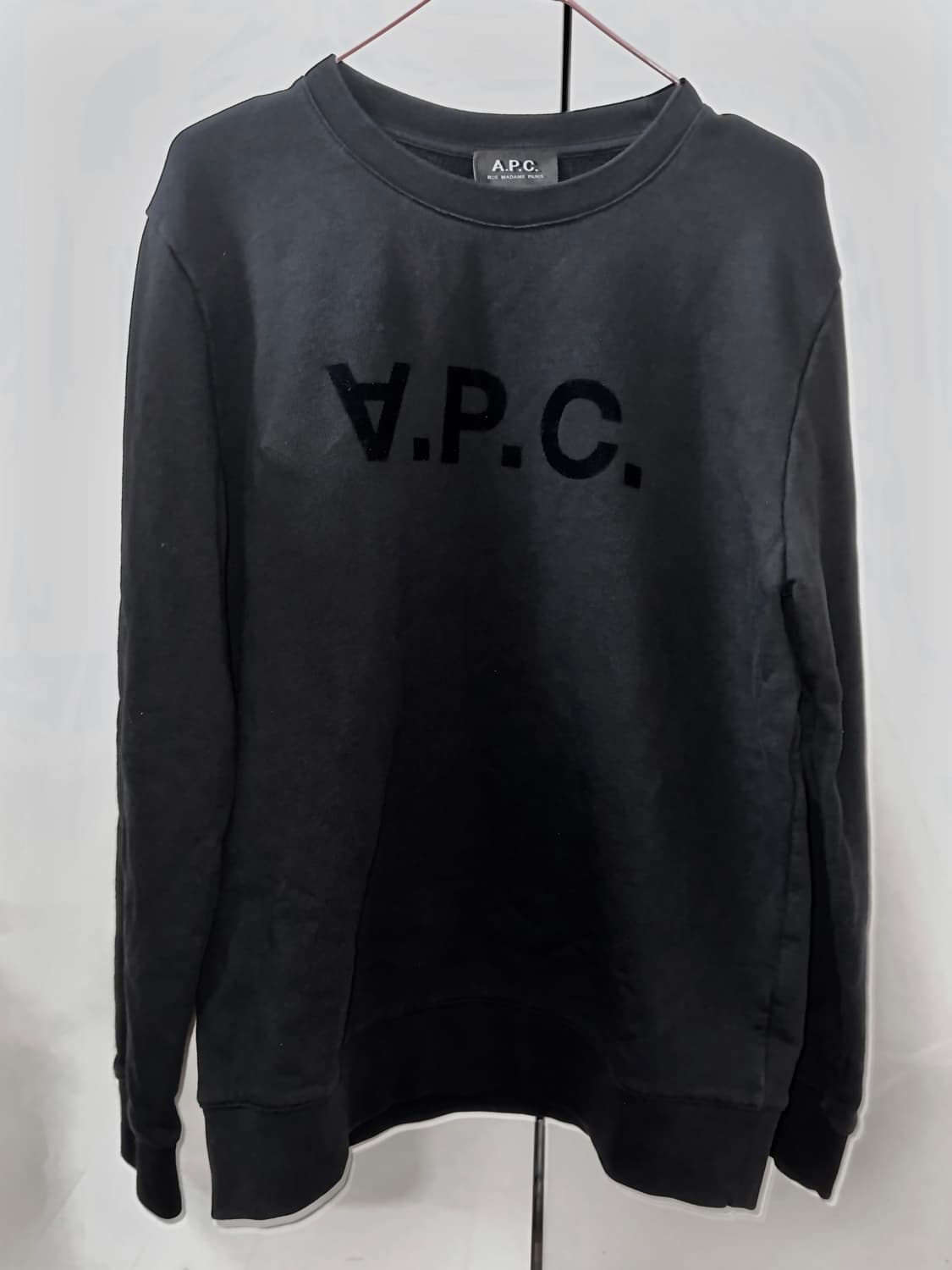 아페쎄 A.P.C. 블랙 맨투맨 L 상품이미지1