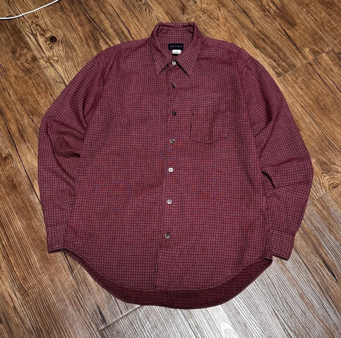 [L] 빔즈 빈티지 체크 셔츠 상품이미지2