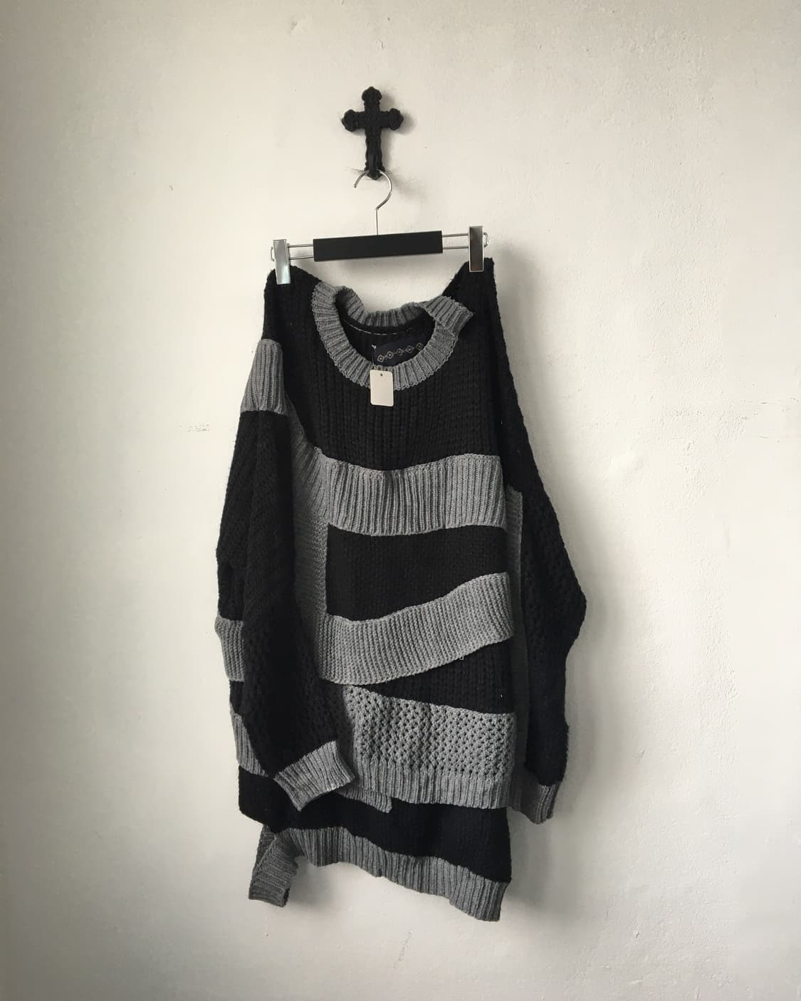 Pattern mixed point knit onepiece 상품이미지2
