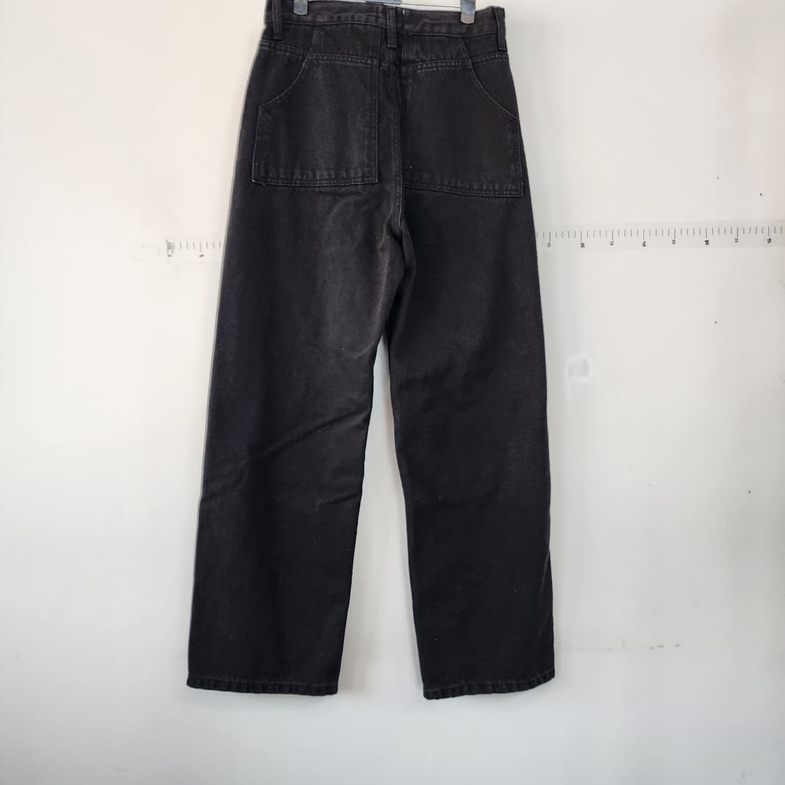 Outfit 블랙 데님 와이드 팬츠 상품이미지3