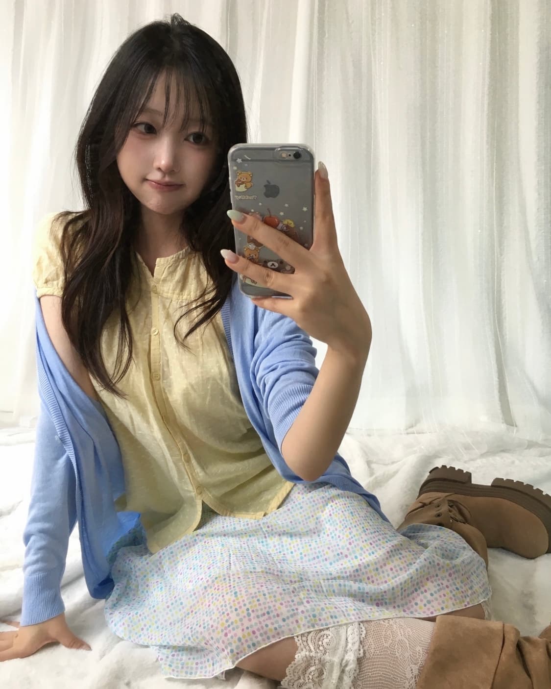 빈티지 젤리피쉬 도트 알록달록 코디세트 상품이미지1