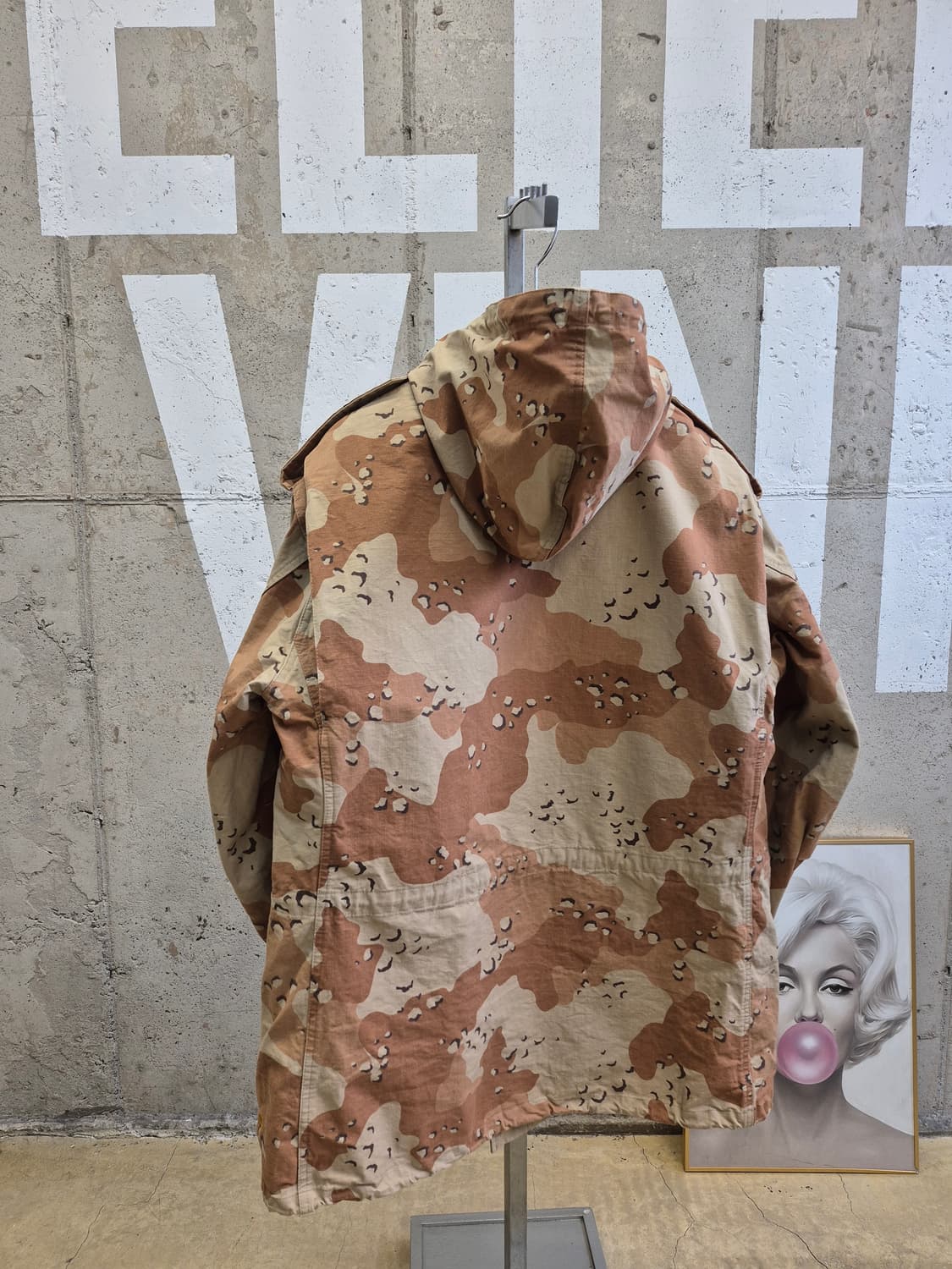 XL)사막 패턴 남성 후드야상자켓 상품이미지3