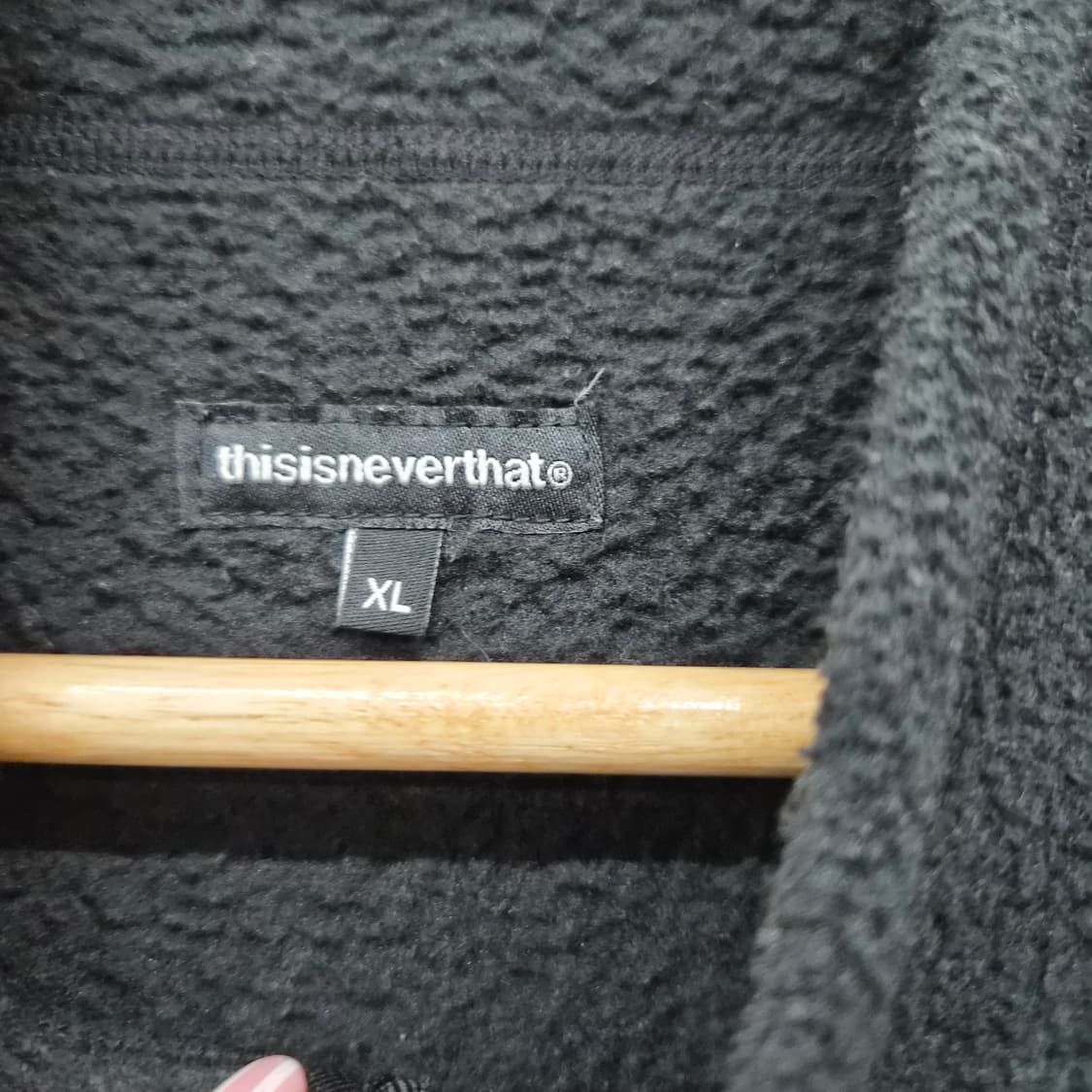 디스이즈네버댓 블랙 하프집업 플리스 남성 XL 상품이미지7