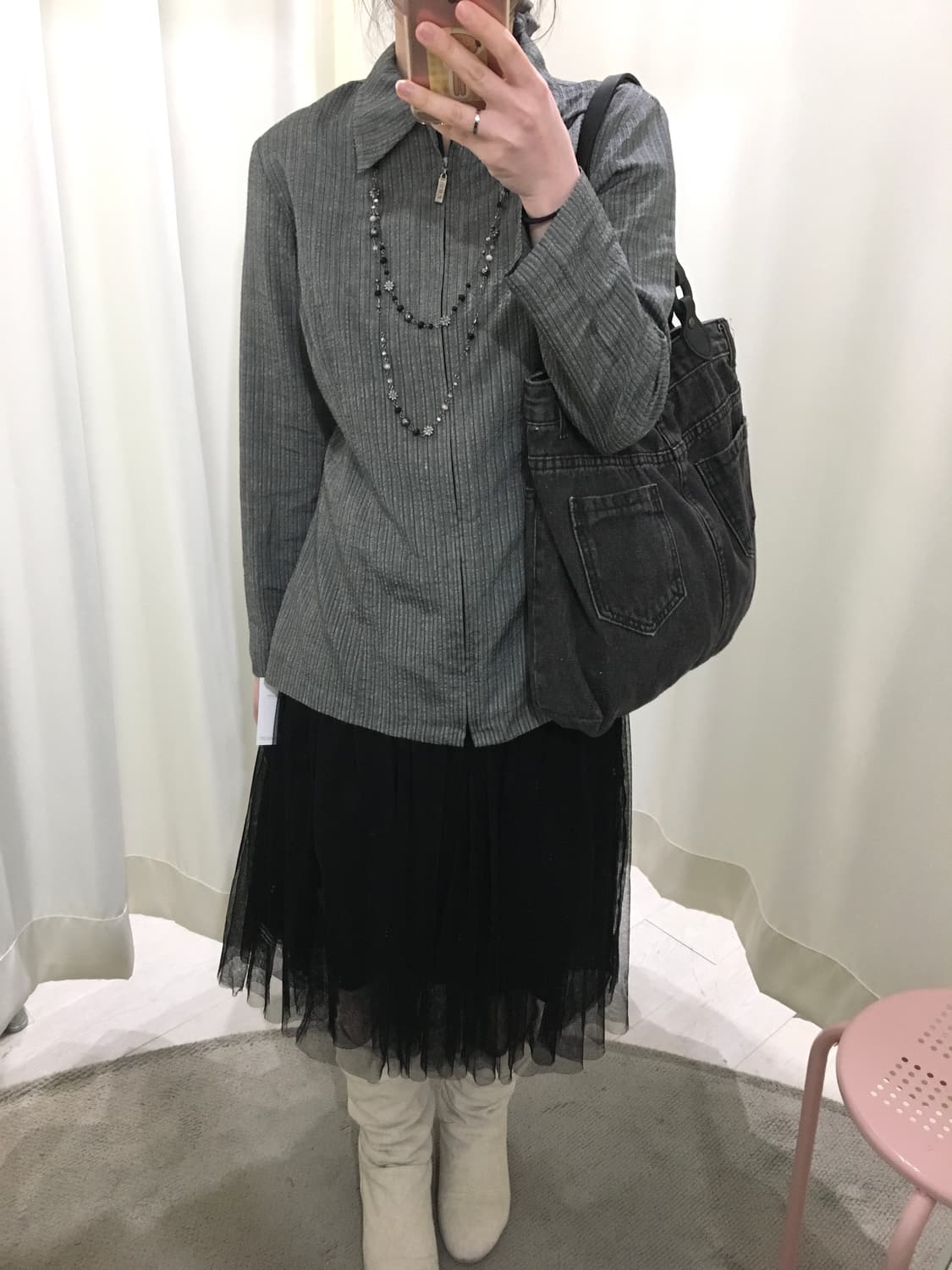 Remake denim shoulder bag 상품이미지5