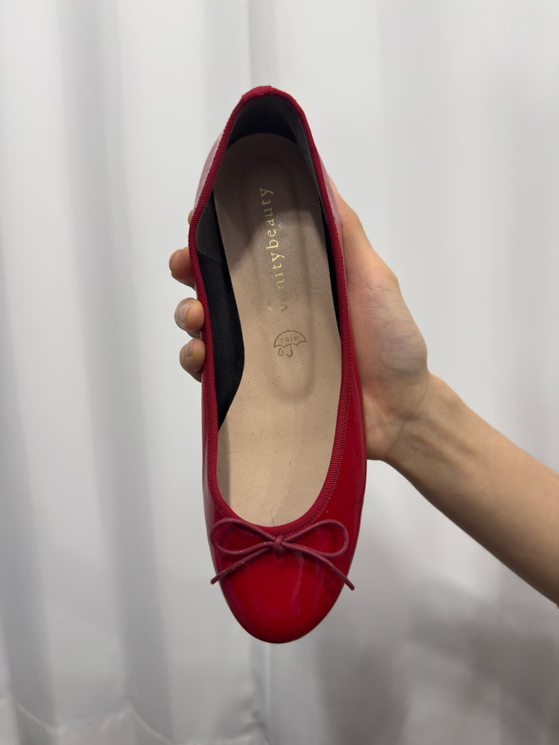 vanity beauty red flat shoes 상품이미지2