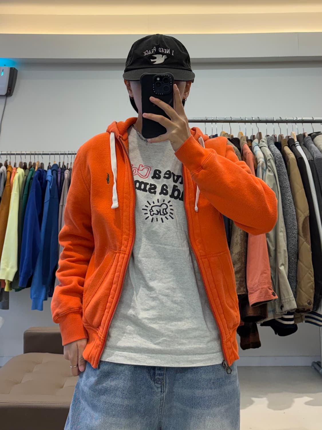 폴로 랄프로렌 와플 후드 집업 상품이미지7