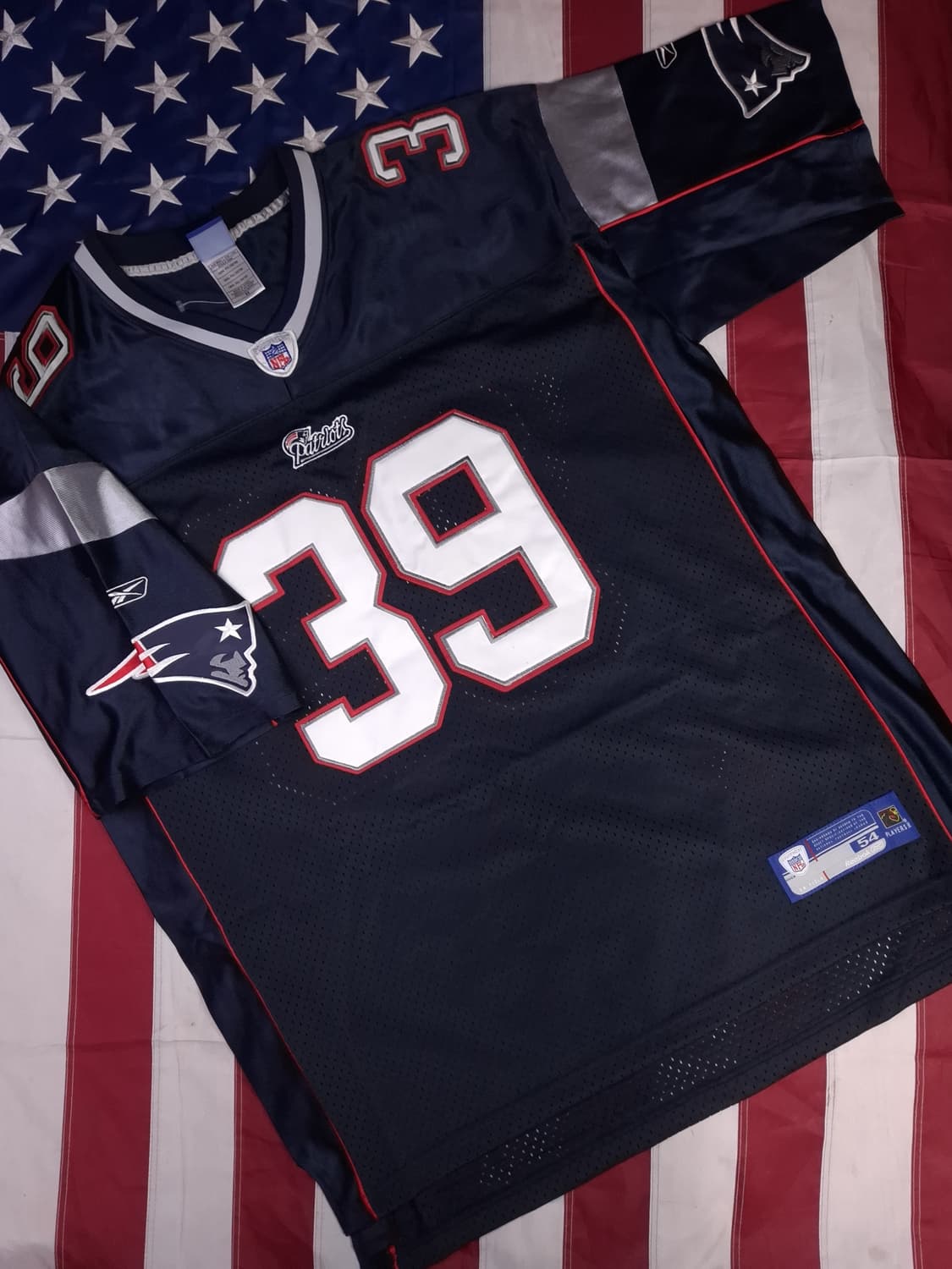 .새제품 오리지날 리복 NFL 뉴잉글랜드 패트리어 풋볼져지 상품이미지9
