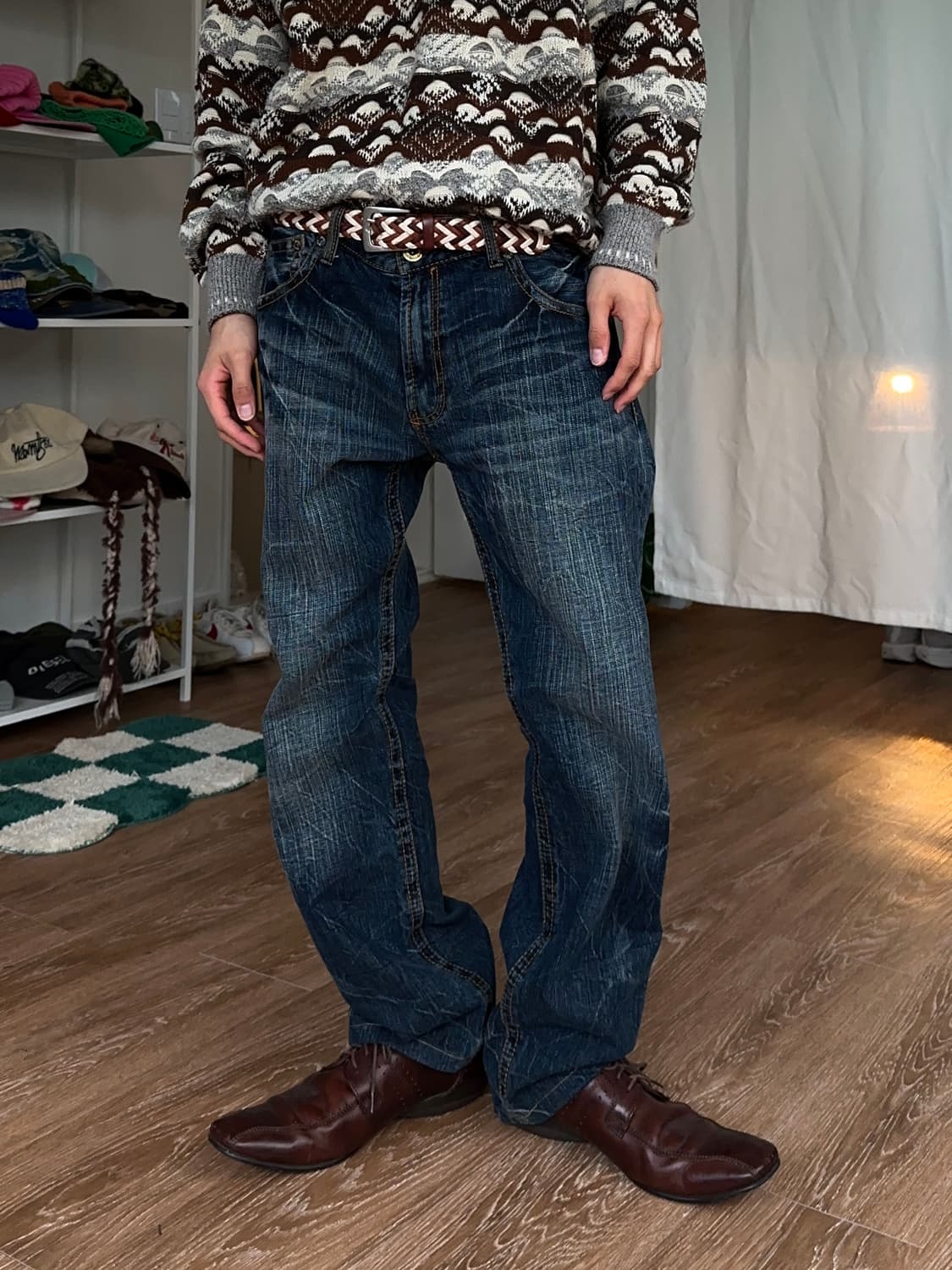 Anti-Label Jean 리프드 포켓 &워시드 진 상품이미지4