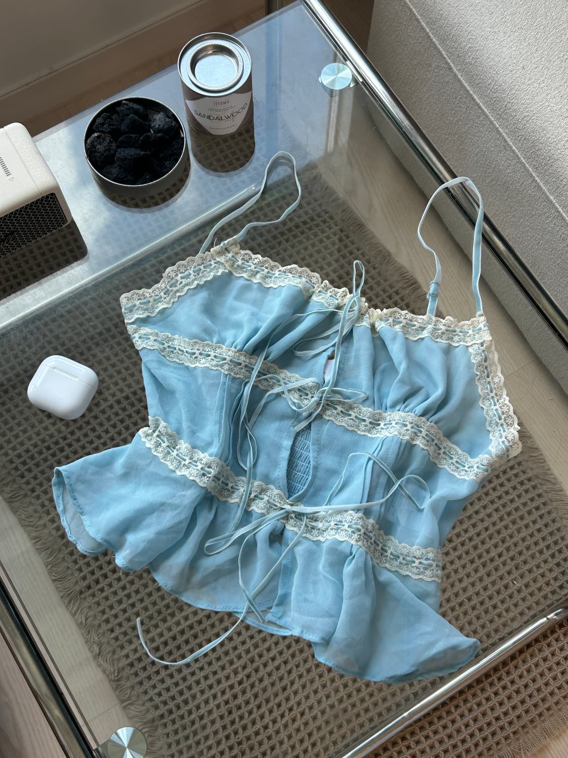 kimchiblue 탑 하늘색 나시 S 상품이미지1