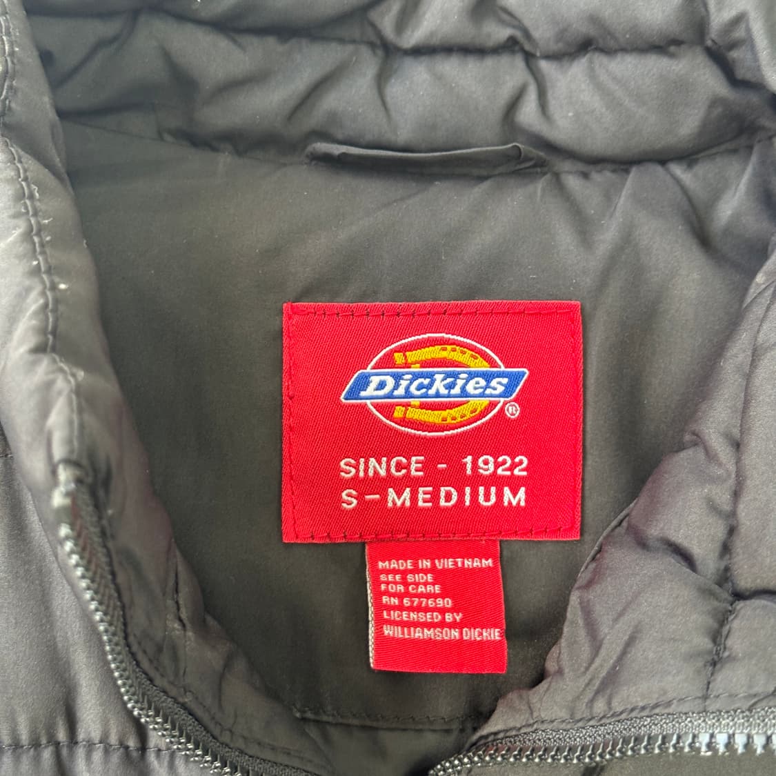 디키즈 리플렉터 패딩조끼 S 상품이미지5