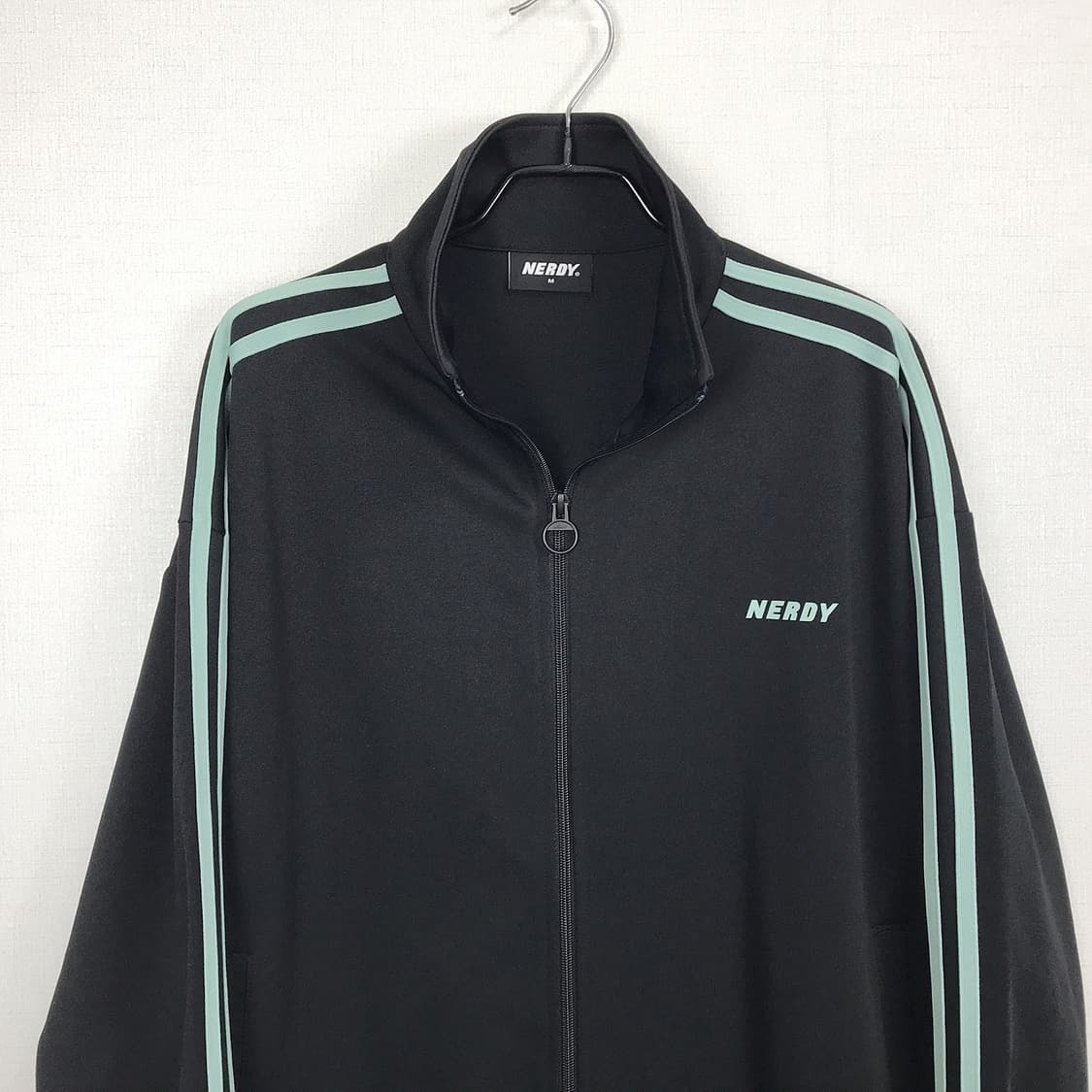 널디 NERDY 민트 트랙탑 오버핏 져지 남성M 상품이미지3