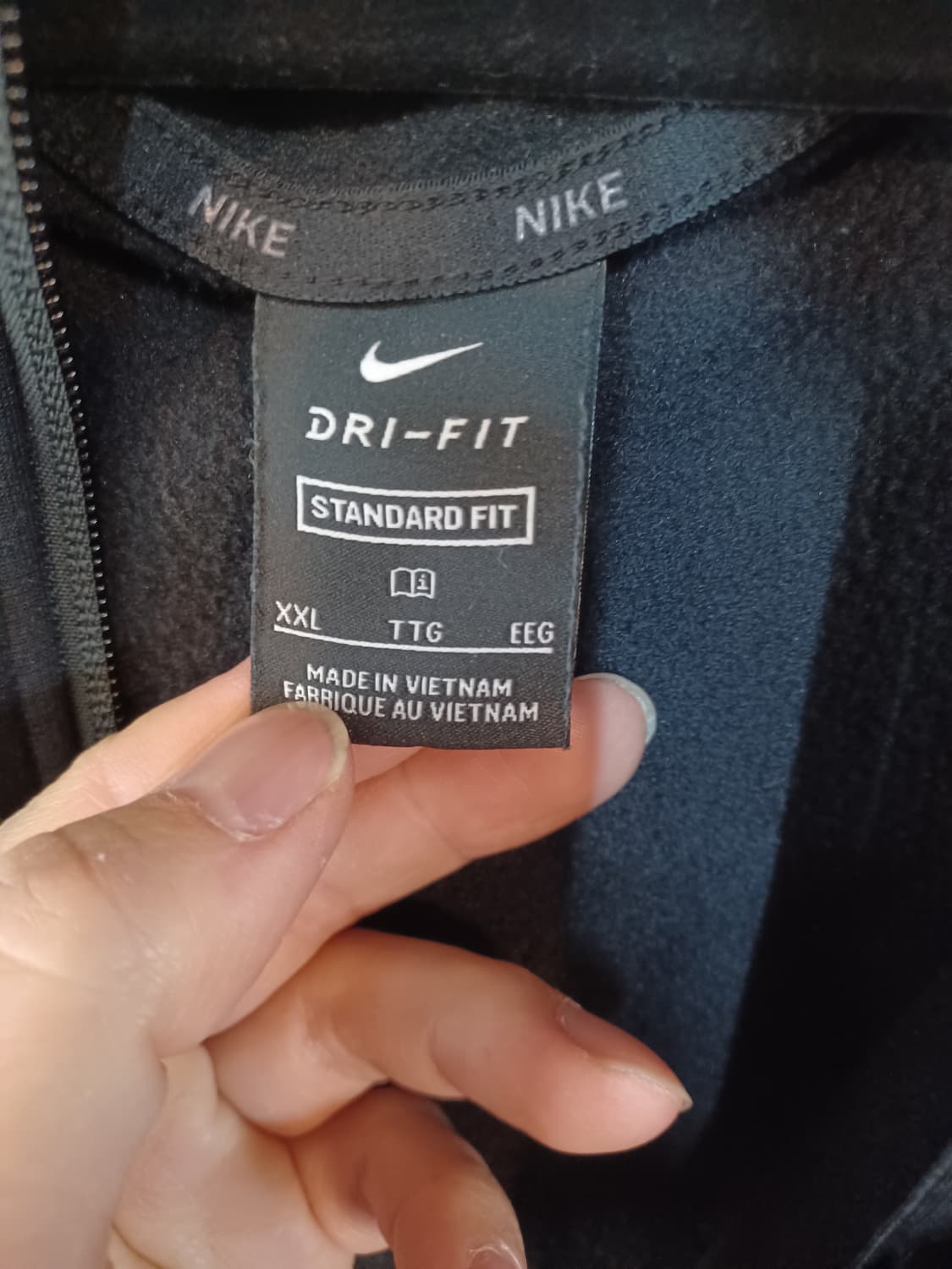 나이키 드라이핏 기모 휘트니스 후드집업 xxl 상품이미지4
