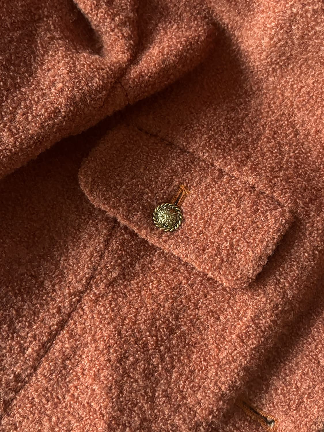 LE PASSAGE 오렌지 크롭 트위드 자켓 상품이미지3