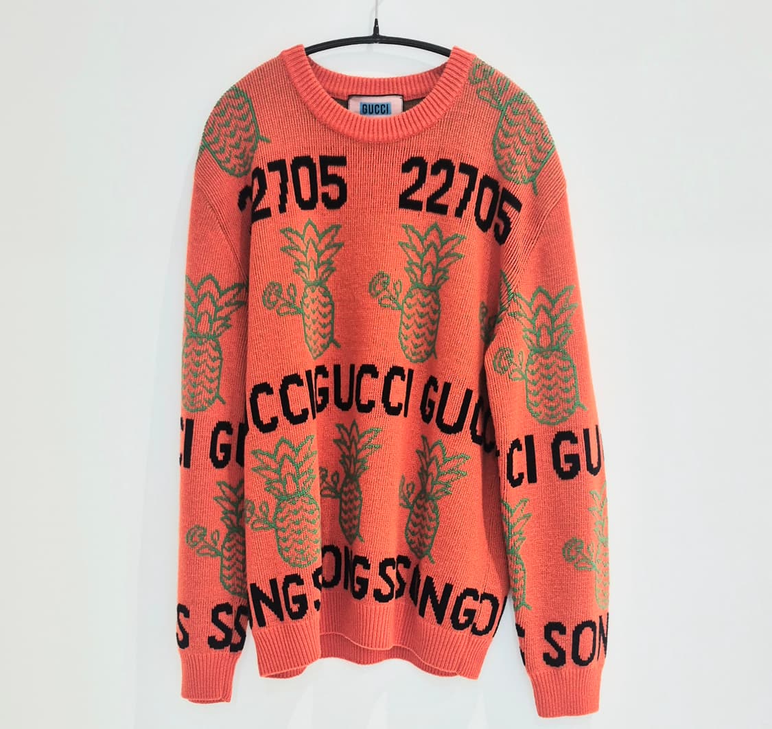 구찌 파인애플 자카드 니트 스웨터 상품이미지1