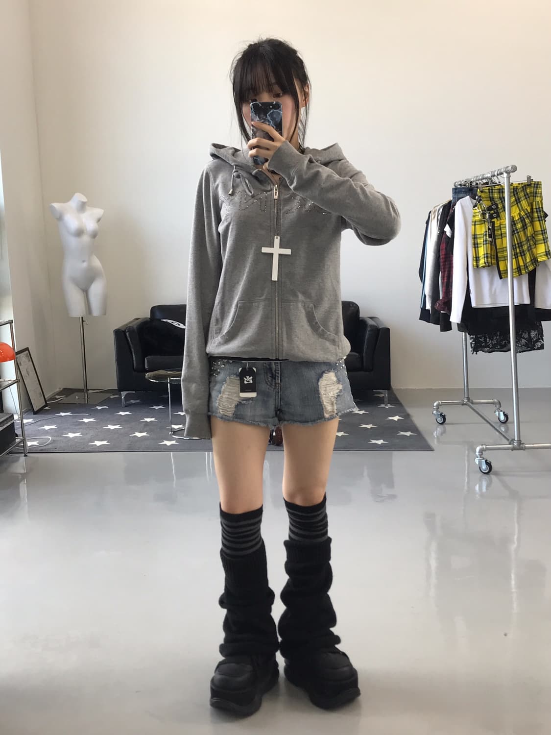 Dkny Cubic Zip Up Hoodies 상품이미지2