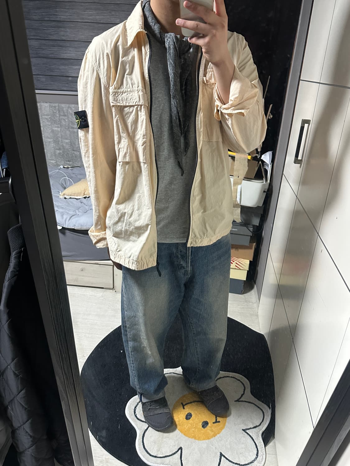 (정품) 스톤아일랜드 나슬란 나일론 오버 셔츠 자켓 XL 상품이미지2