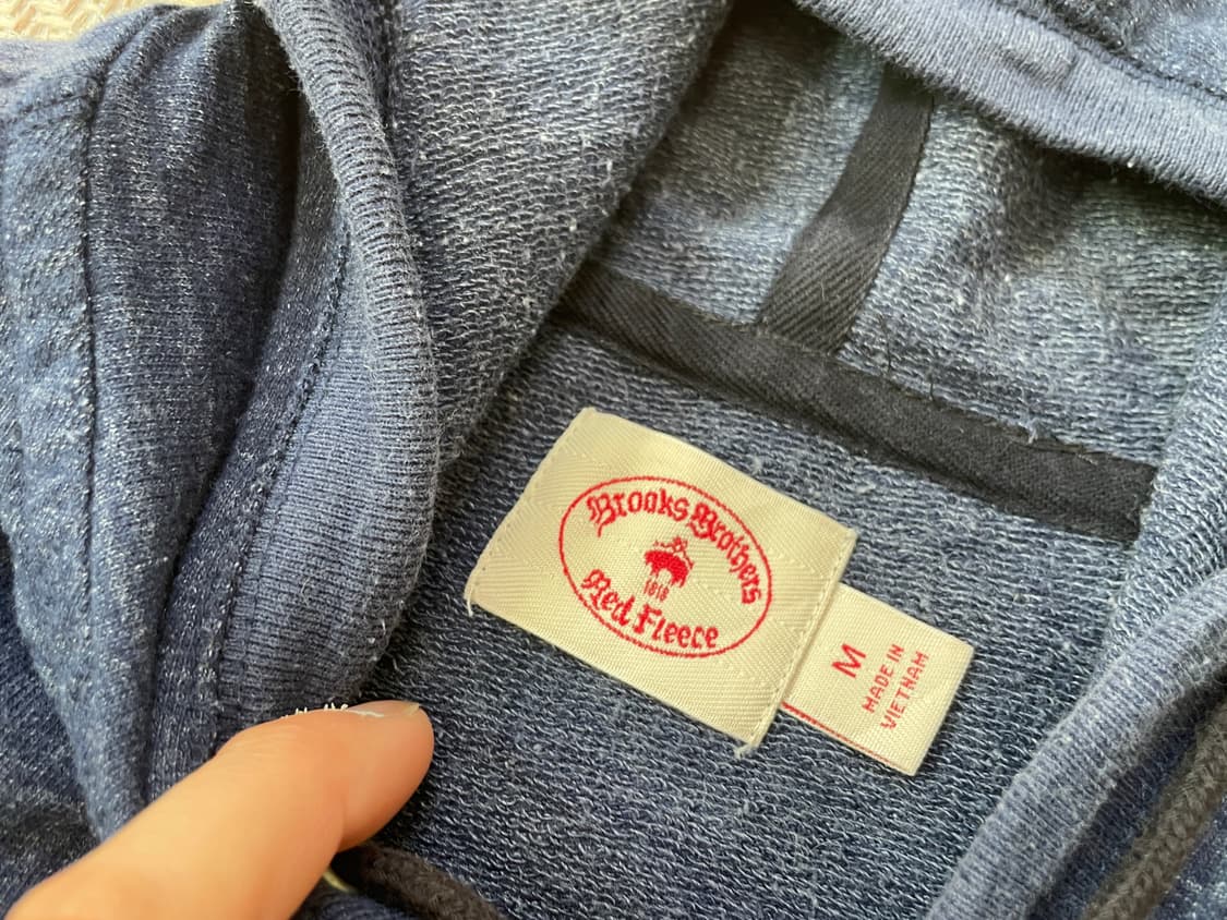 브룩스브라더스 네이비 후드집업 상품이미지4