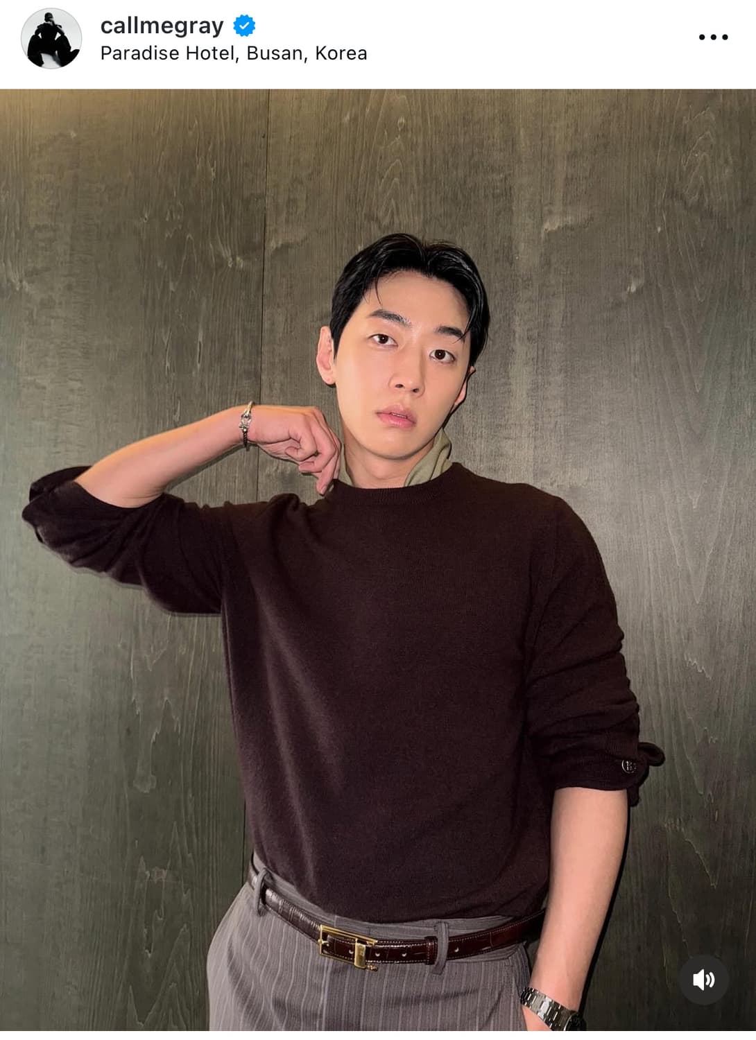 렉토 울 실크 타이 스카프 라이트 카키 상품이미지8