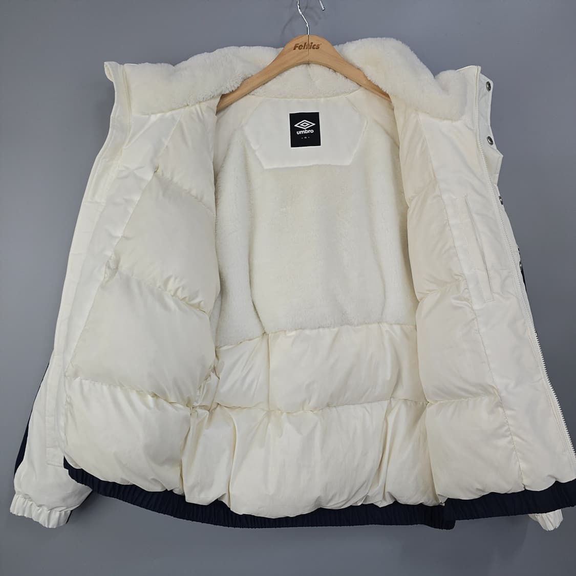 엄브로 UMBRO 덕다운 배색 숏패딩 95(M) 상품이미지4