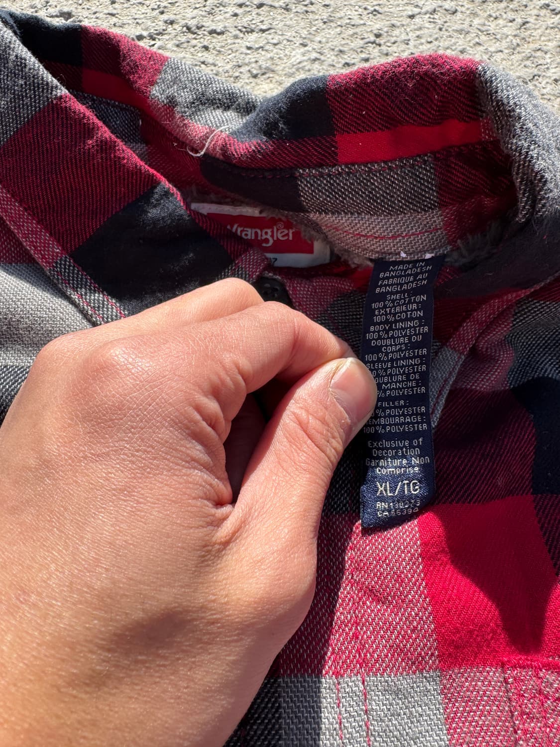 랭글러 플란넬 체크 양털 자켓 B80 상품이미지4