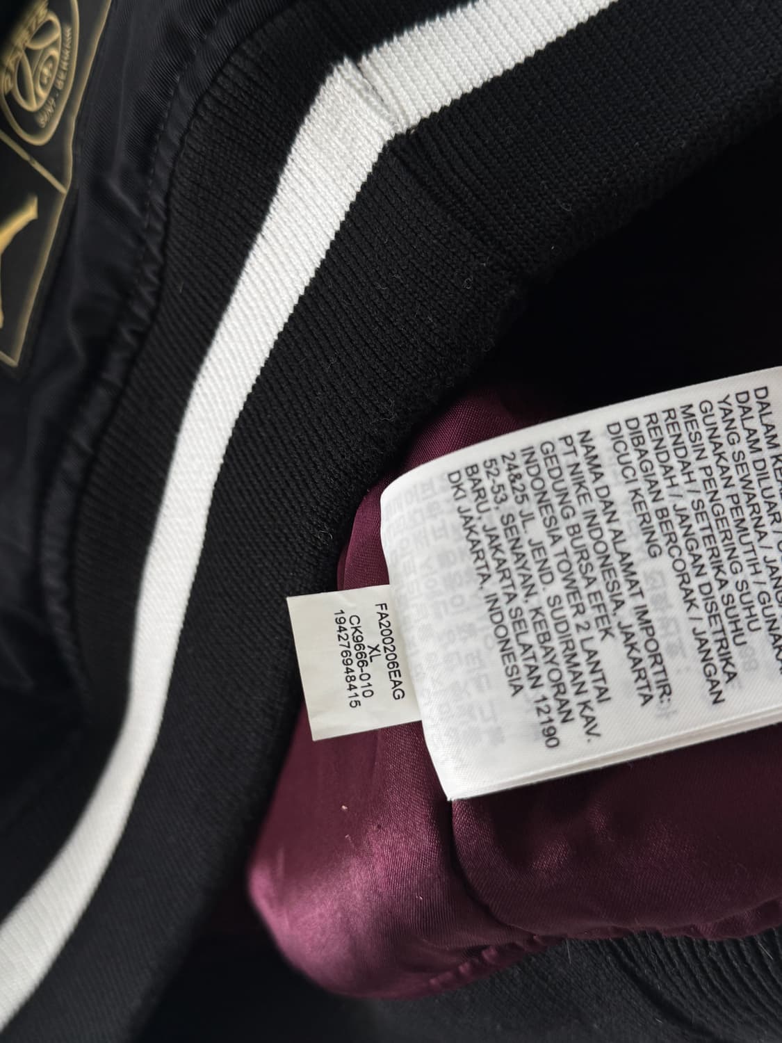 나이키 조던 x 파리 생제르망 오버핏 바시티 점퍼 자켓 상품이미지10