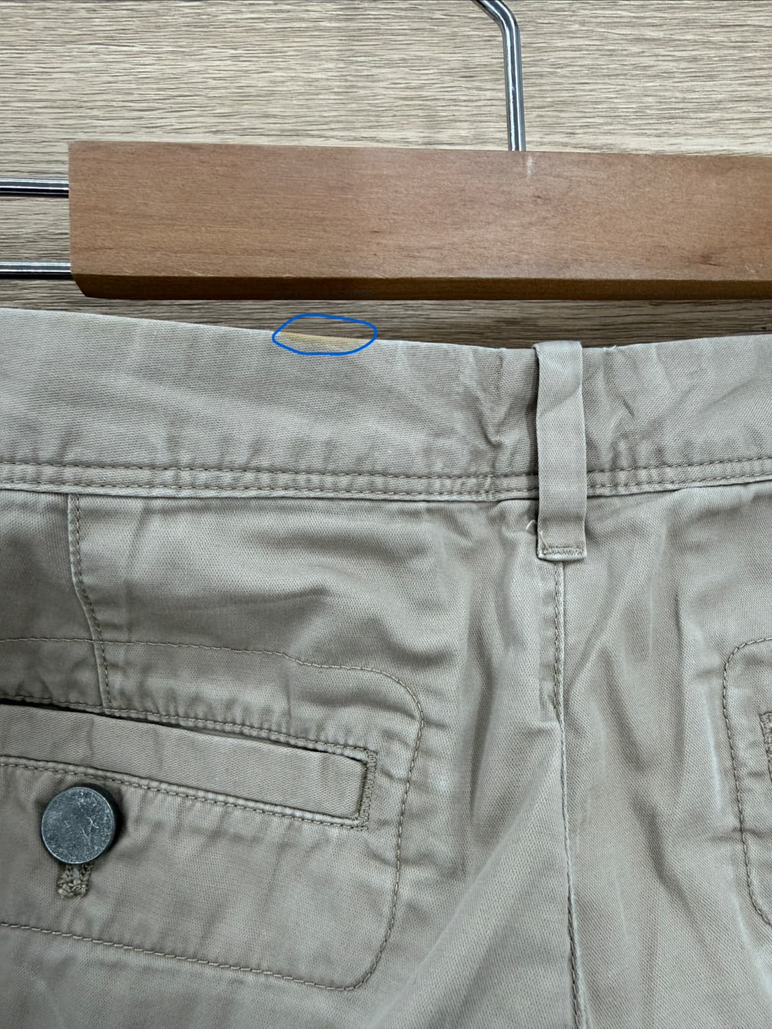 빈티지 GAP 베이지 로우라이즈 버클 카프리 팬츠 상품이미지6