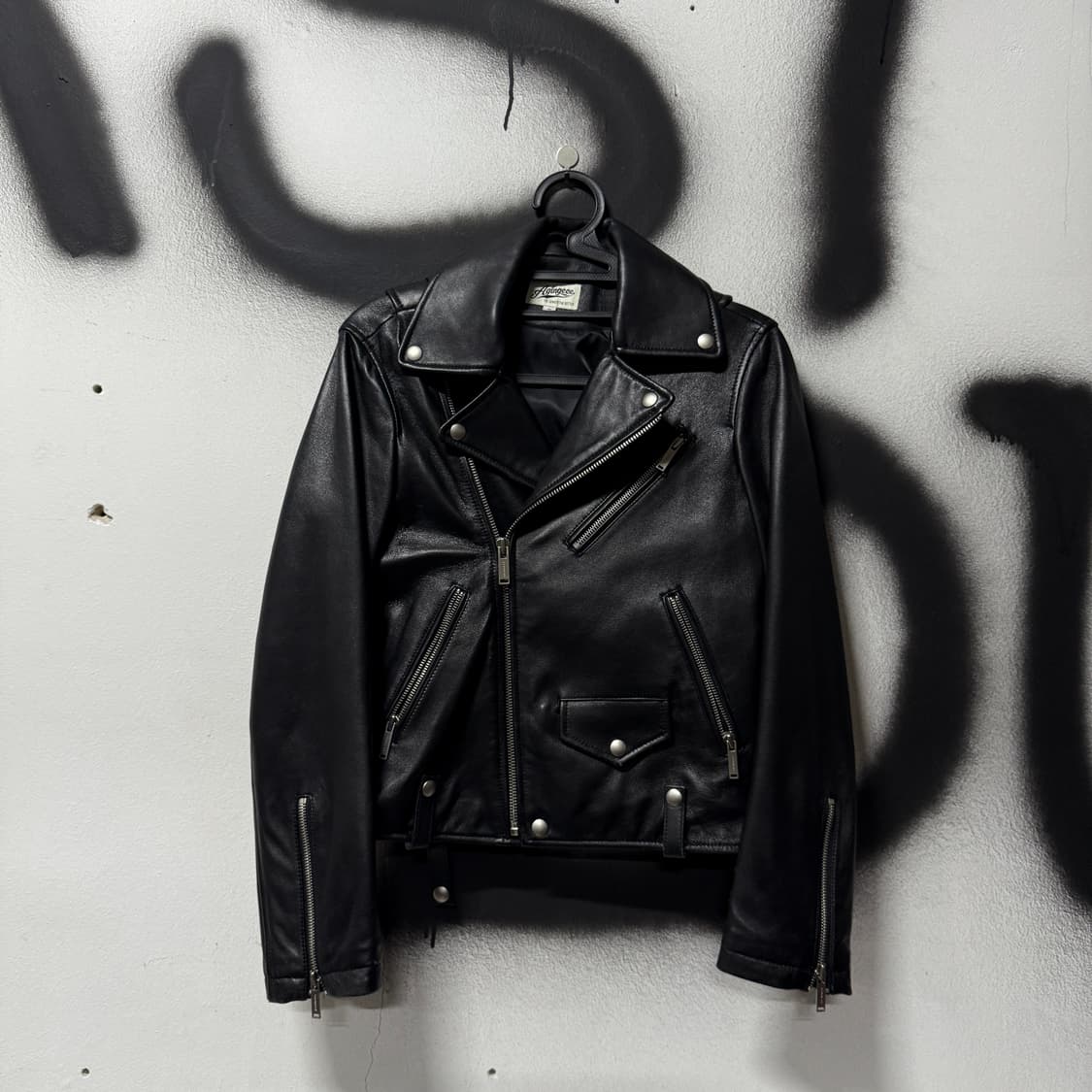 Agingccc 에이징씨씨씨 100% 양가죽 바이커 자켓 상품이미지1