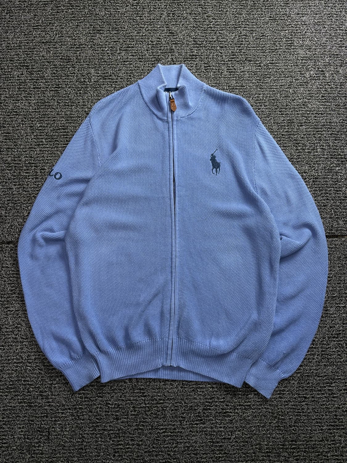 폴로 랄프로렌 빅포니 와플 니트 집업 1703 상품이미지2