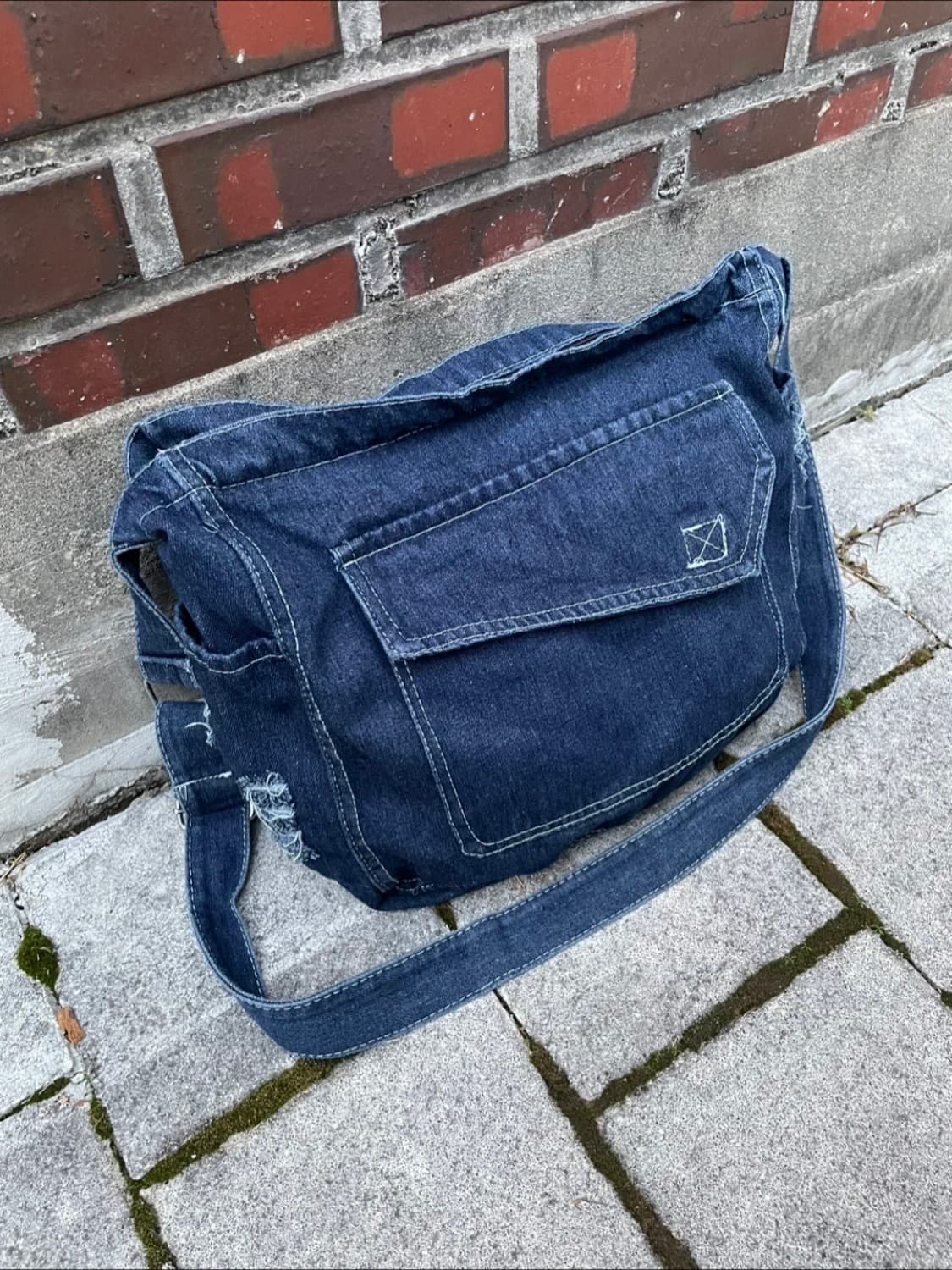 멀티포켓 데님 크로스백  상품이미지2