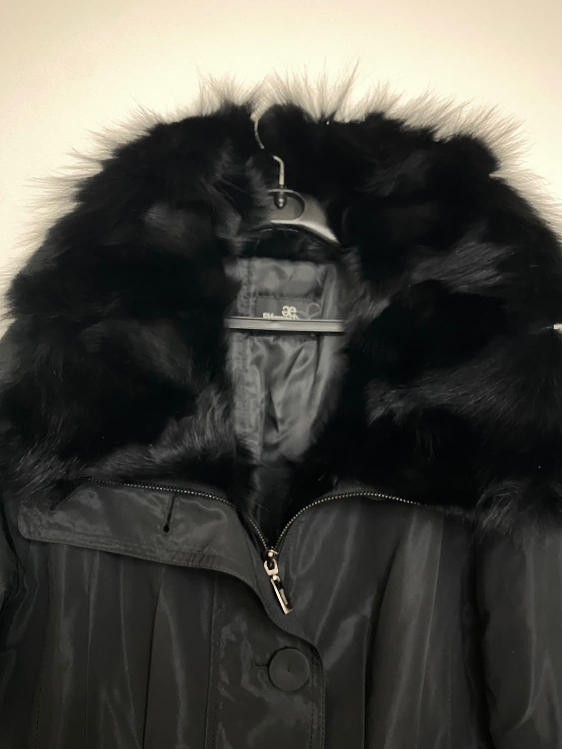 Elegance Sports 여성 퍼 코트 블랙 95 상품이미지4