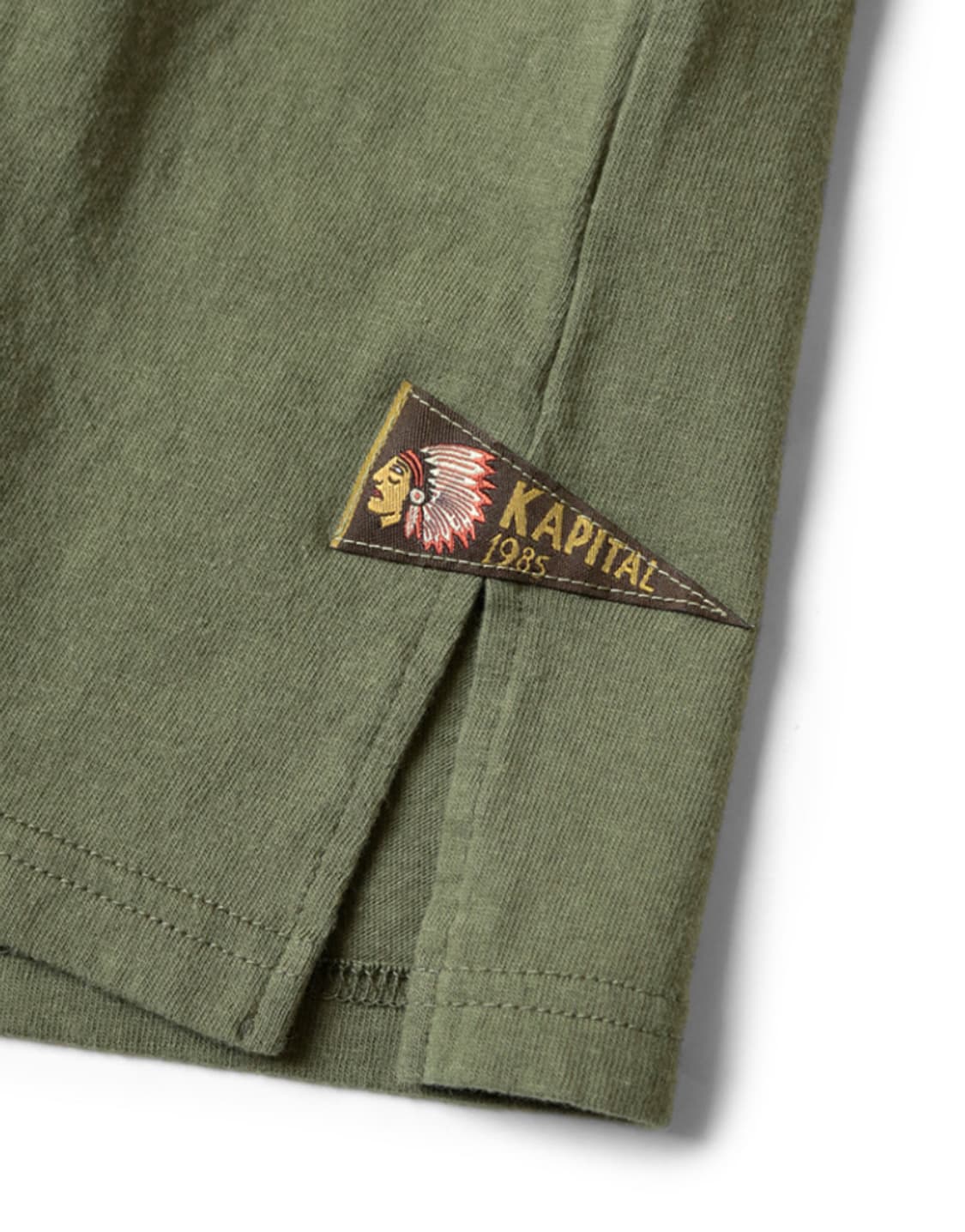 [새상품/L]  캐피탈 20 저지 패넌트 티셔츠 3 플래그 카키 상품이미지4